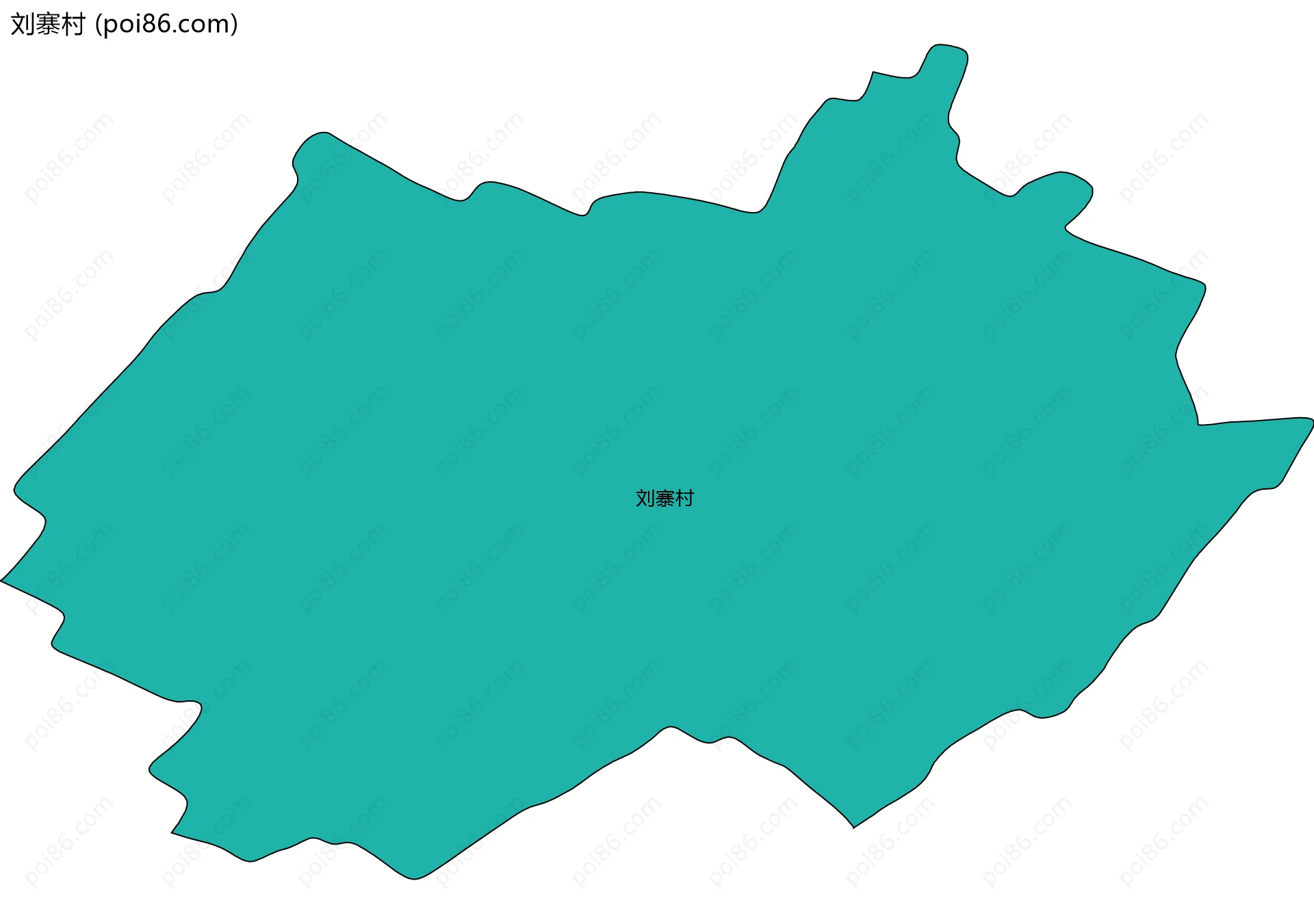 刘寨村边界地图