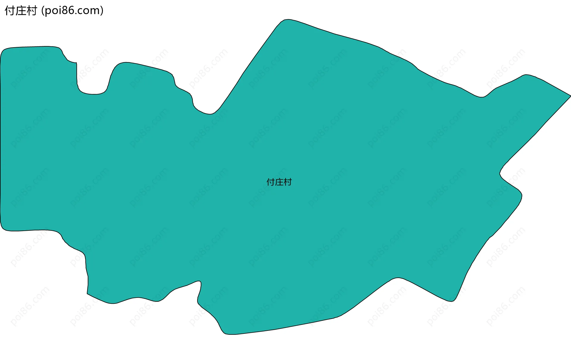 付庄村边界地图