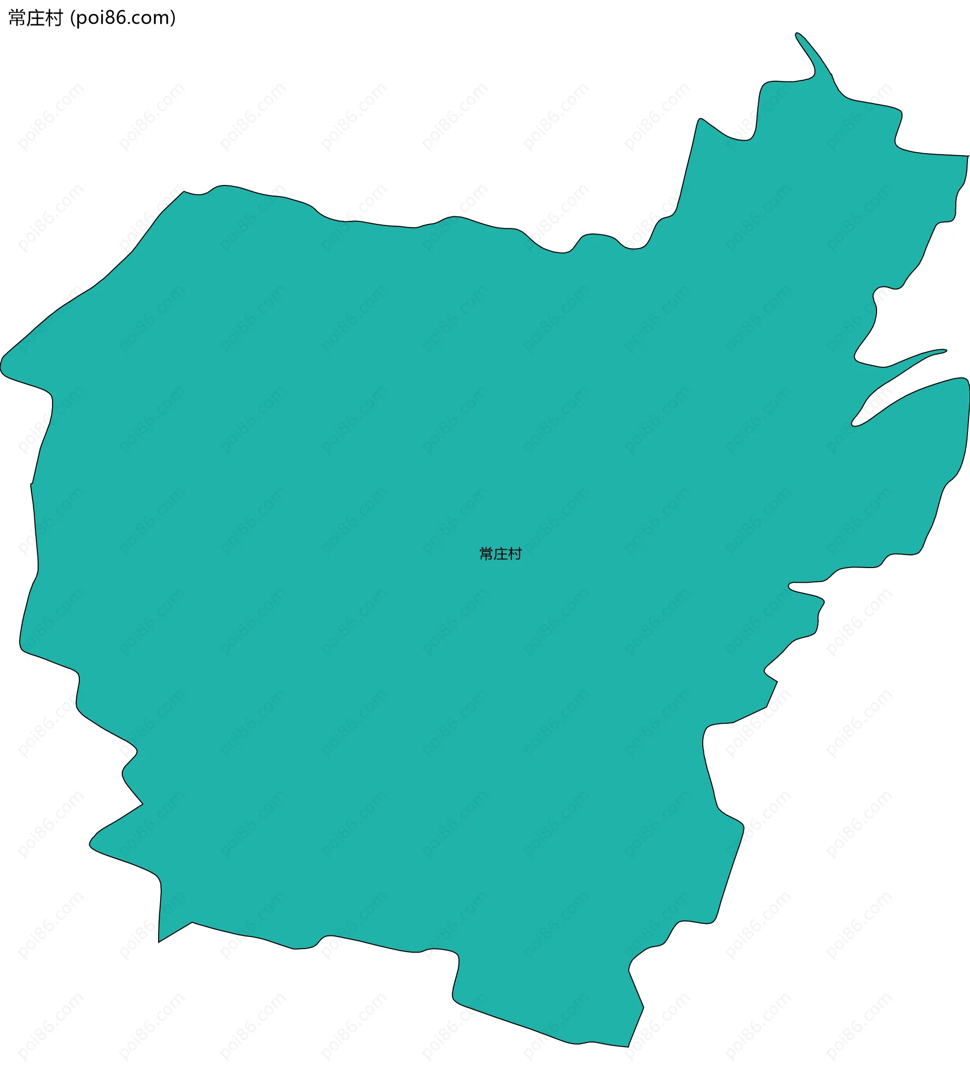 常庄村边界地图