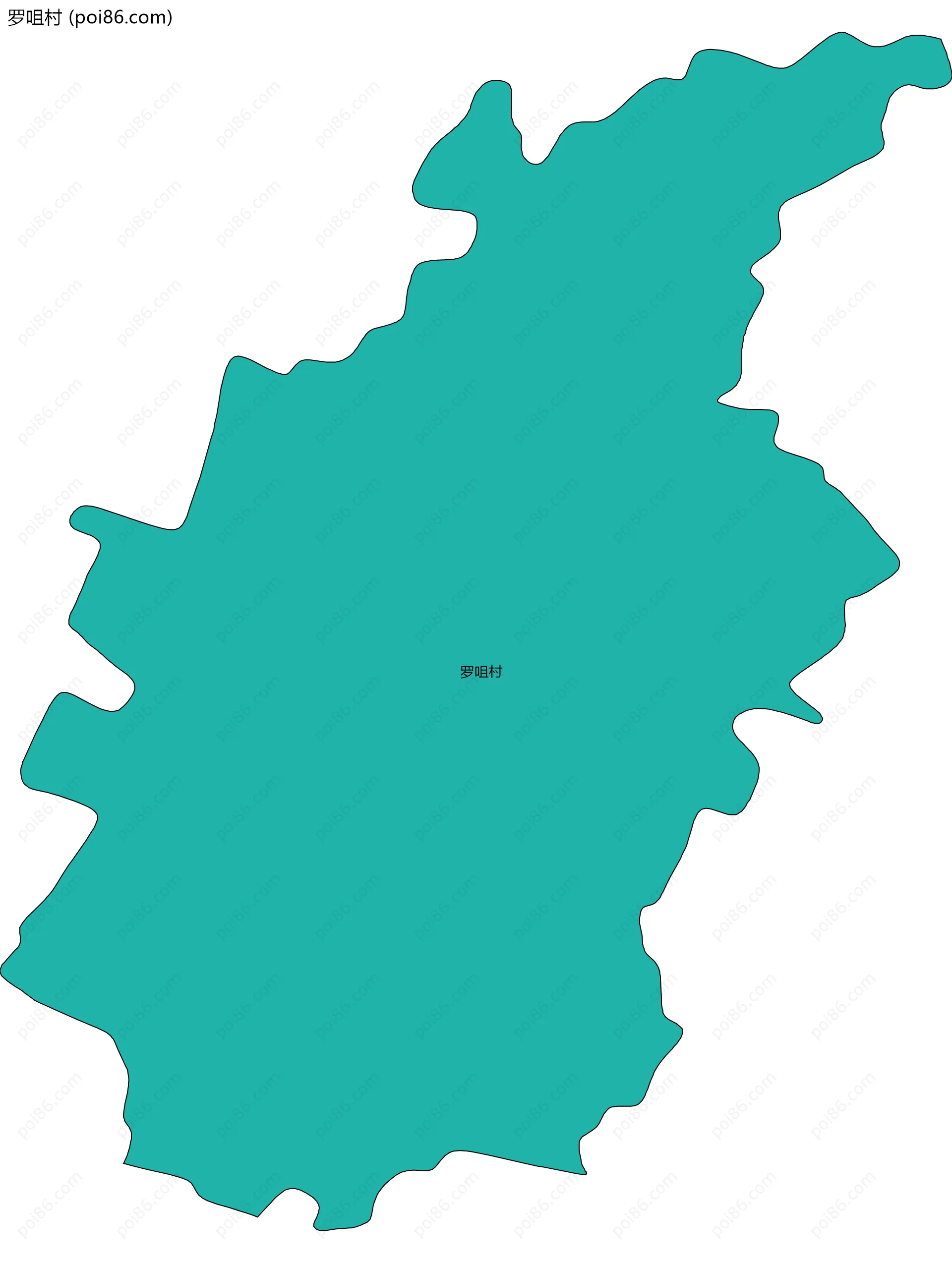 罗咀村边界地图