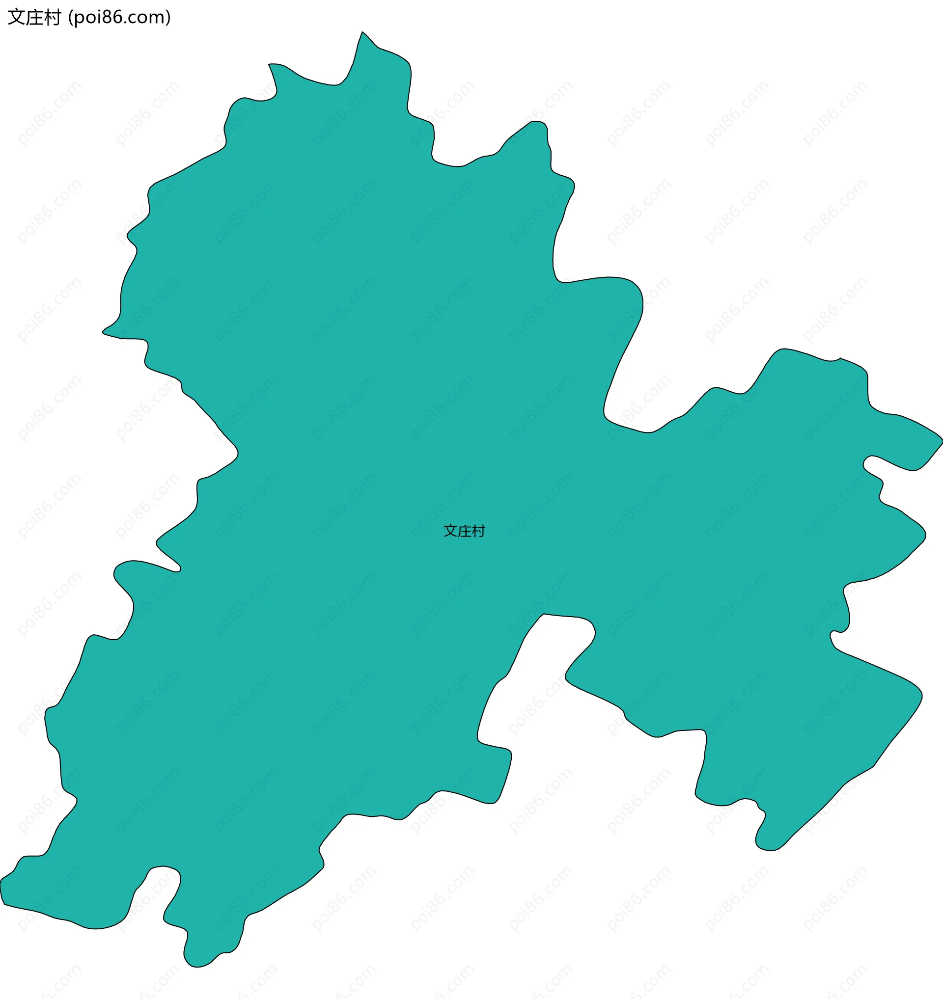 文庄村边界地图