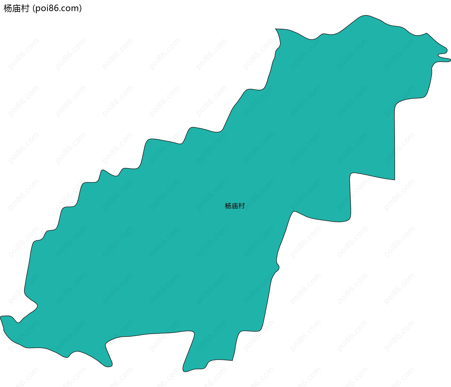 杨庙村边界地图