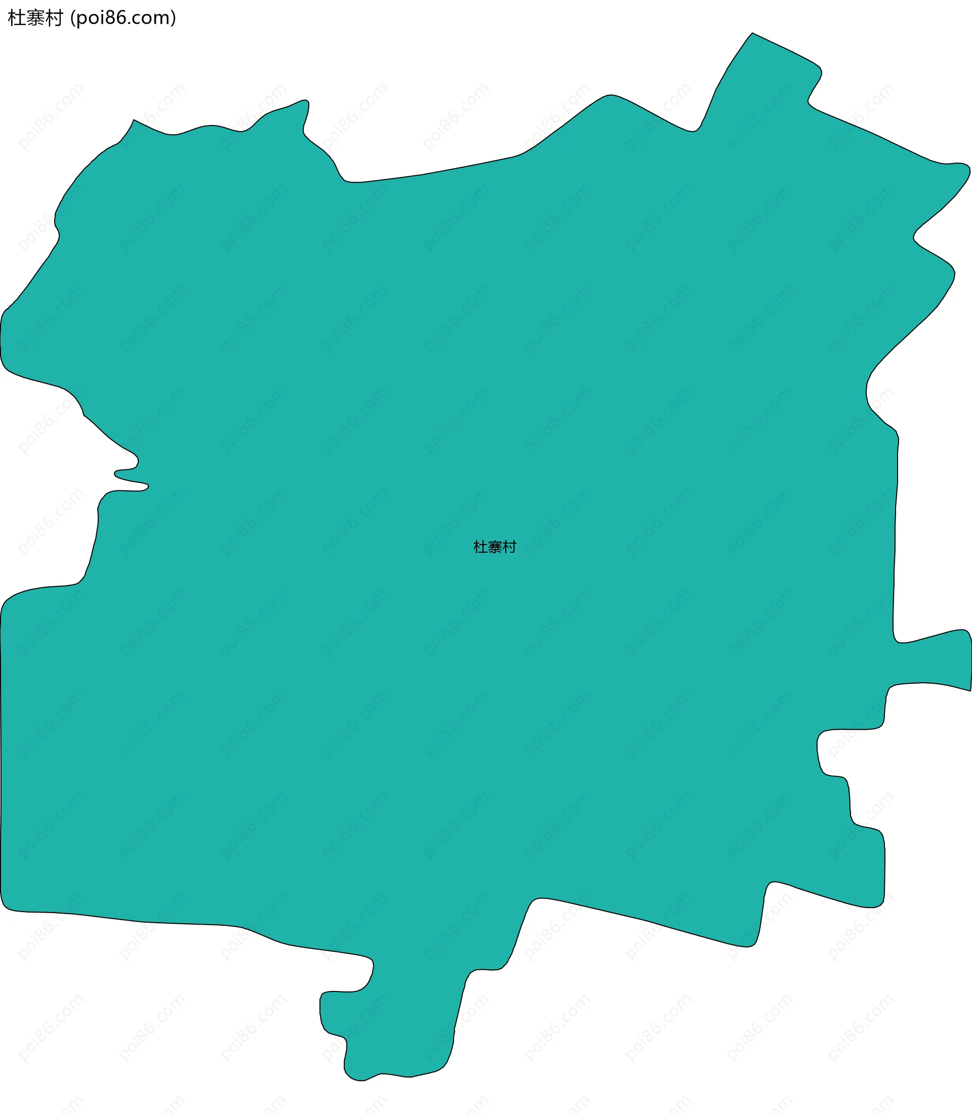 杜寨村边界地图