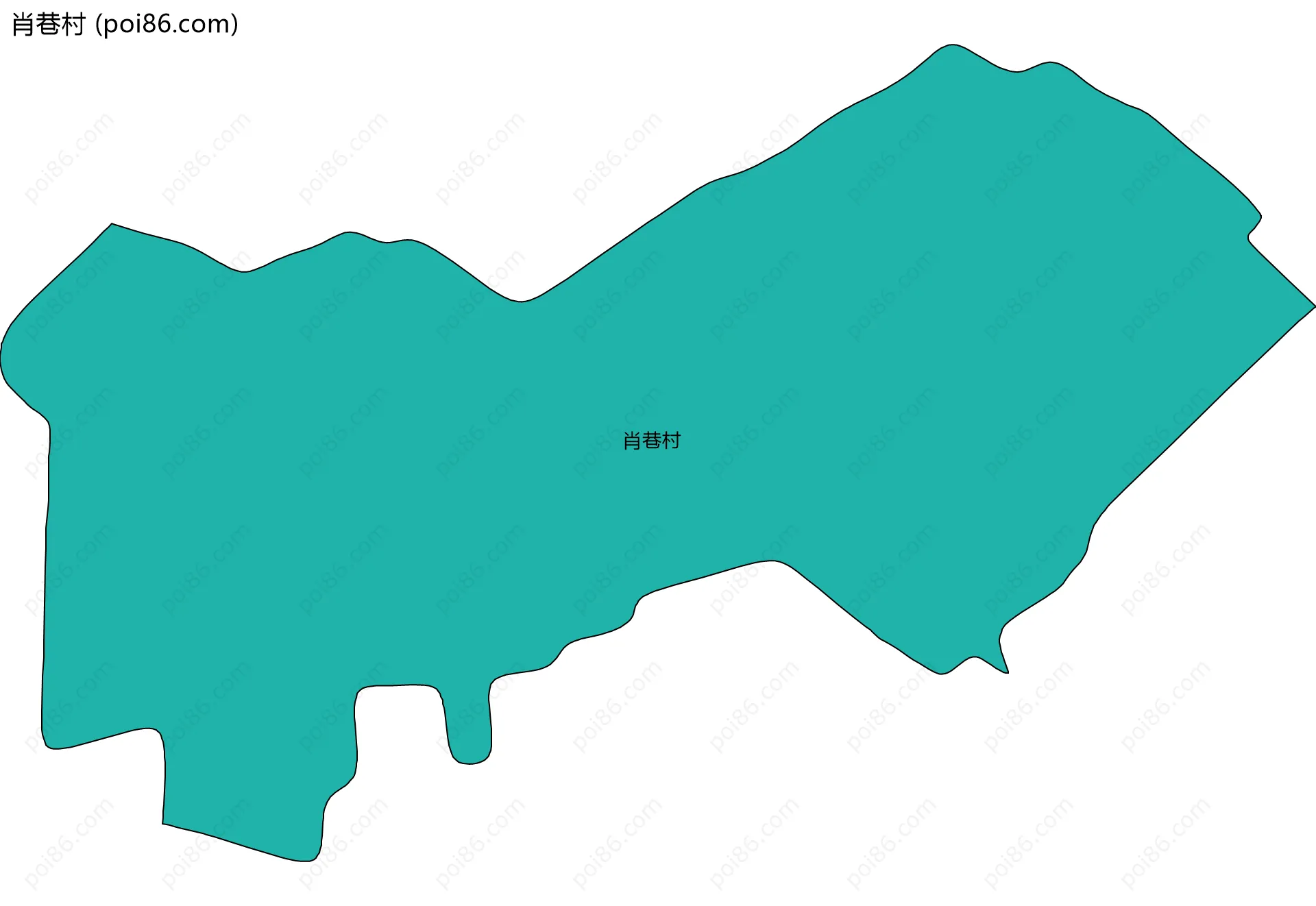 肖巷村边界地图