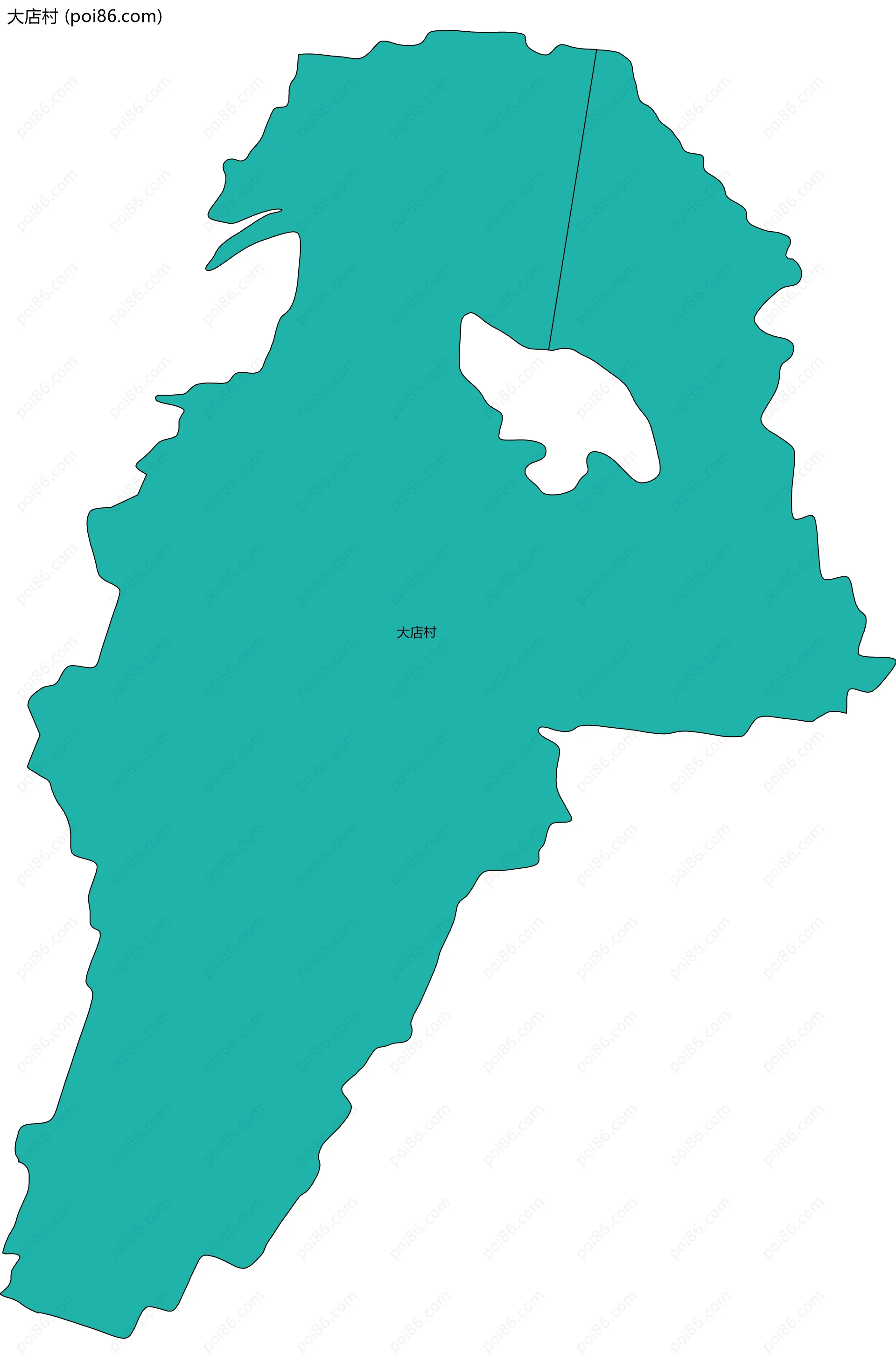 大店村边界地图