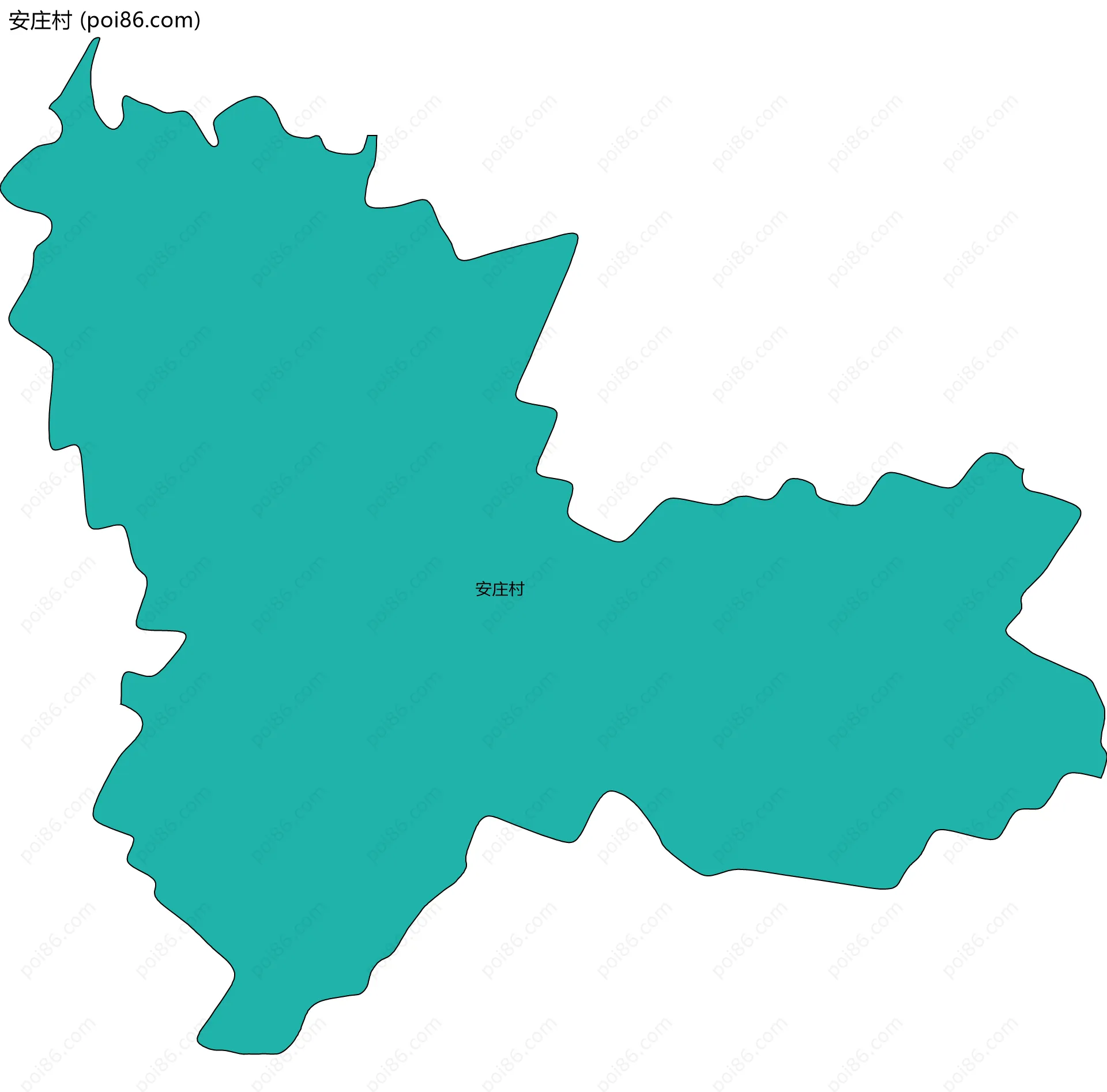 安庄村边界地图