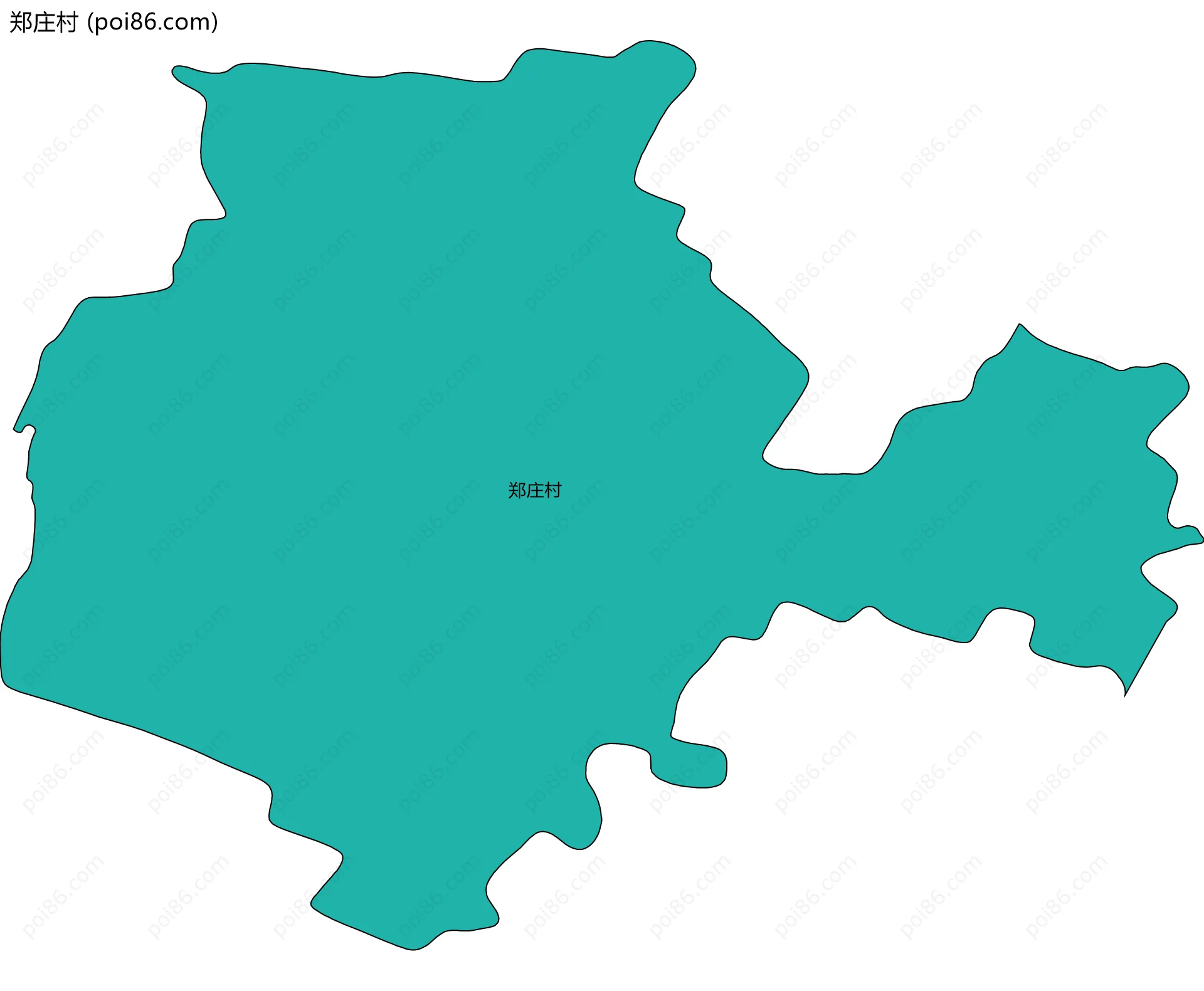 郑庄村边界地图