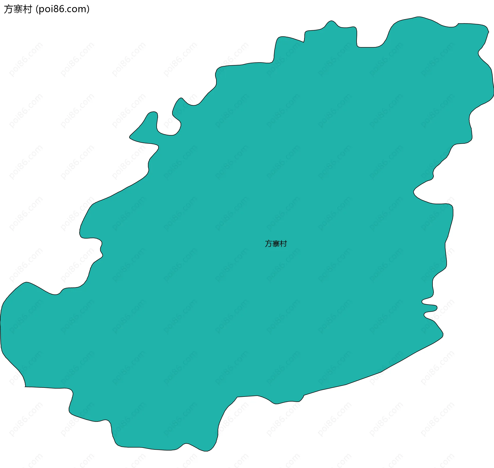 方寨村边界地图