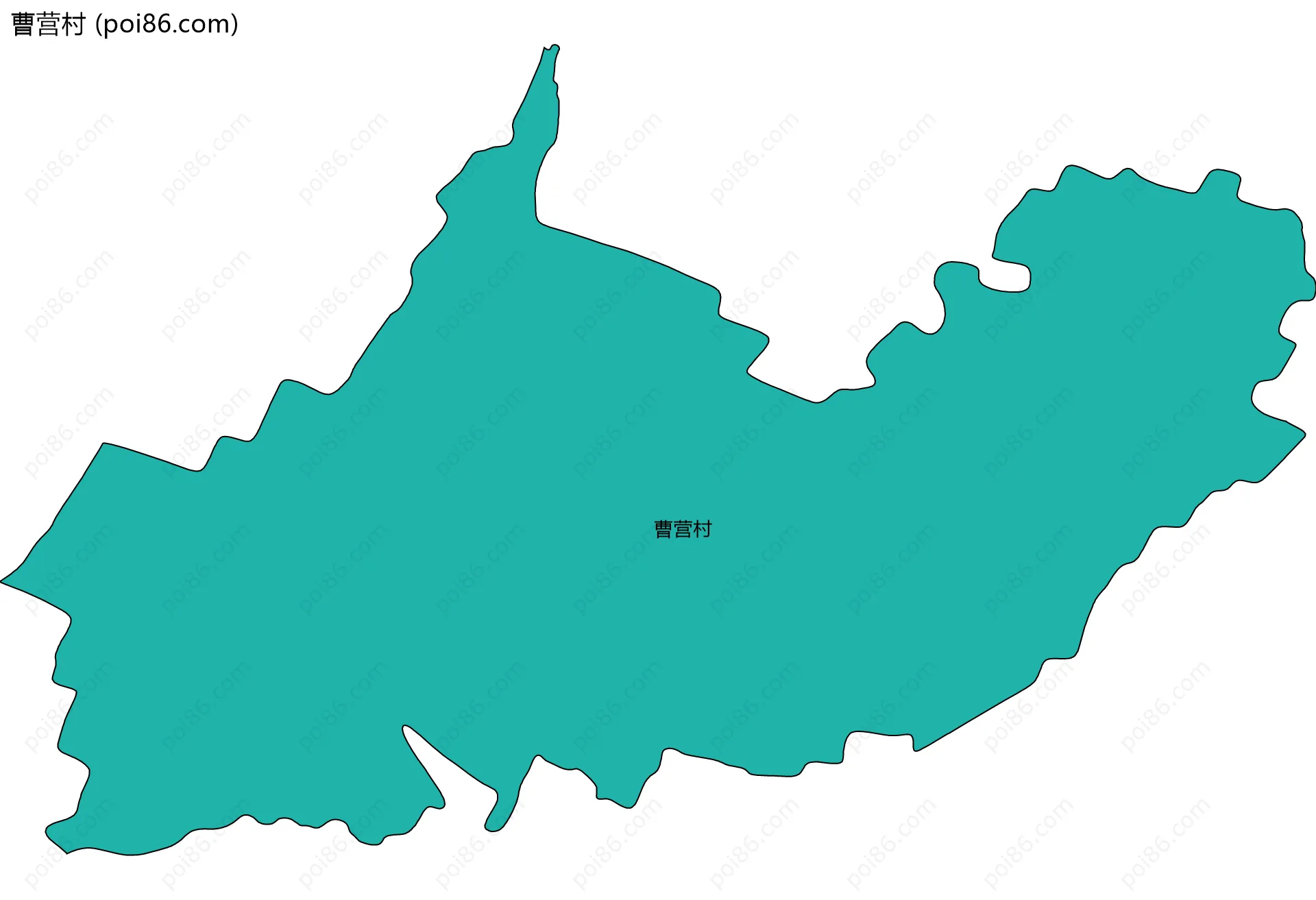曹营村边界地图