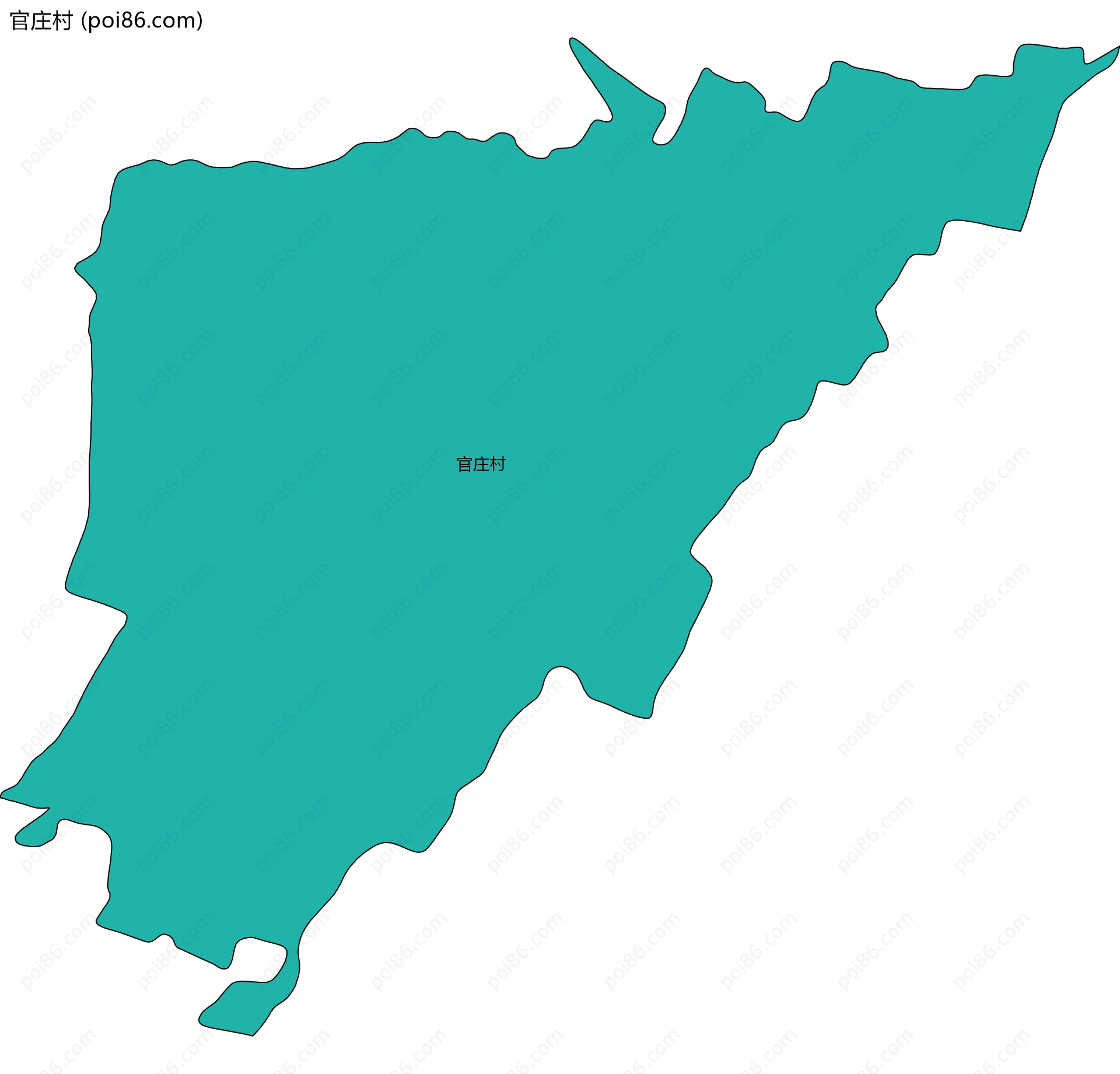 官庄村边界地图