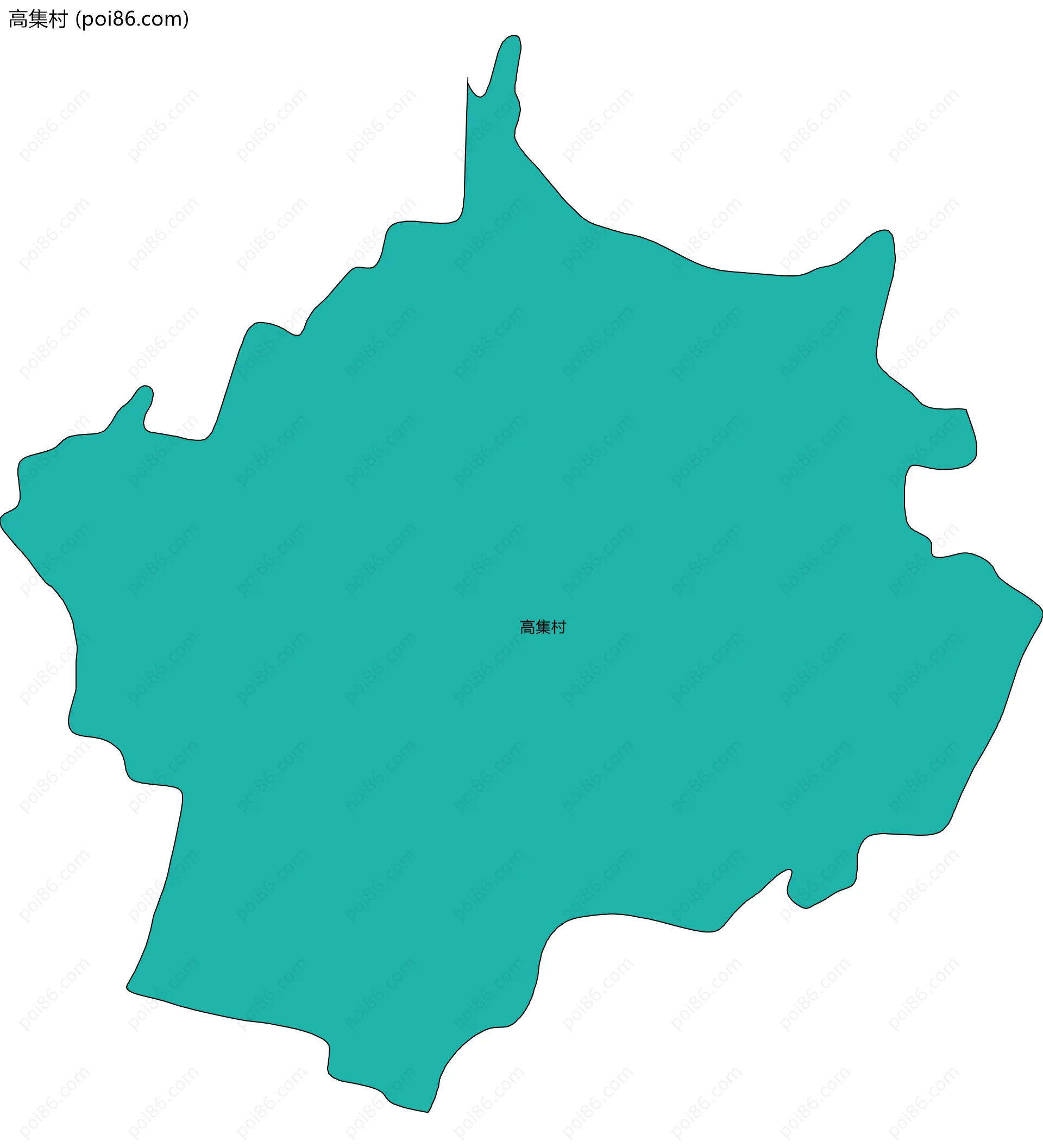 高集村边界地图