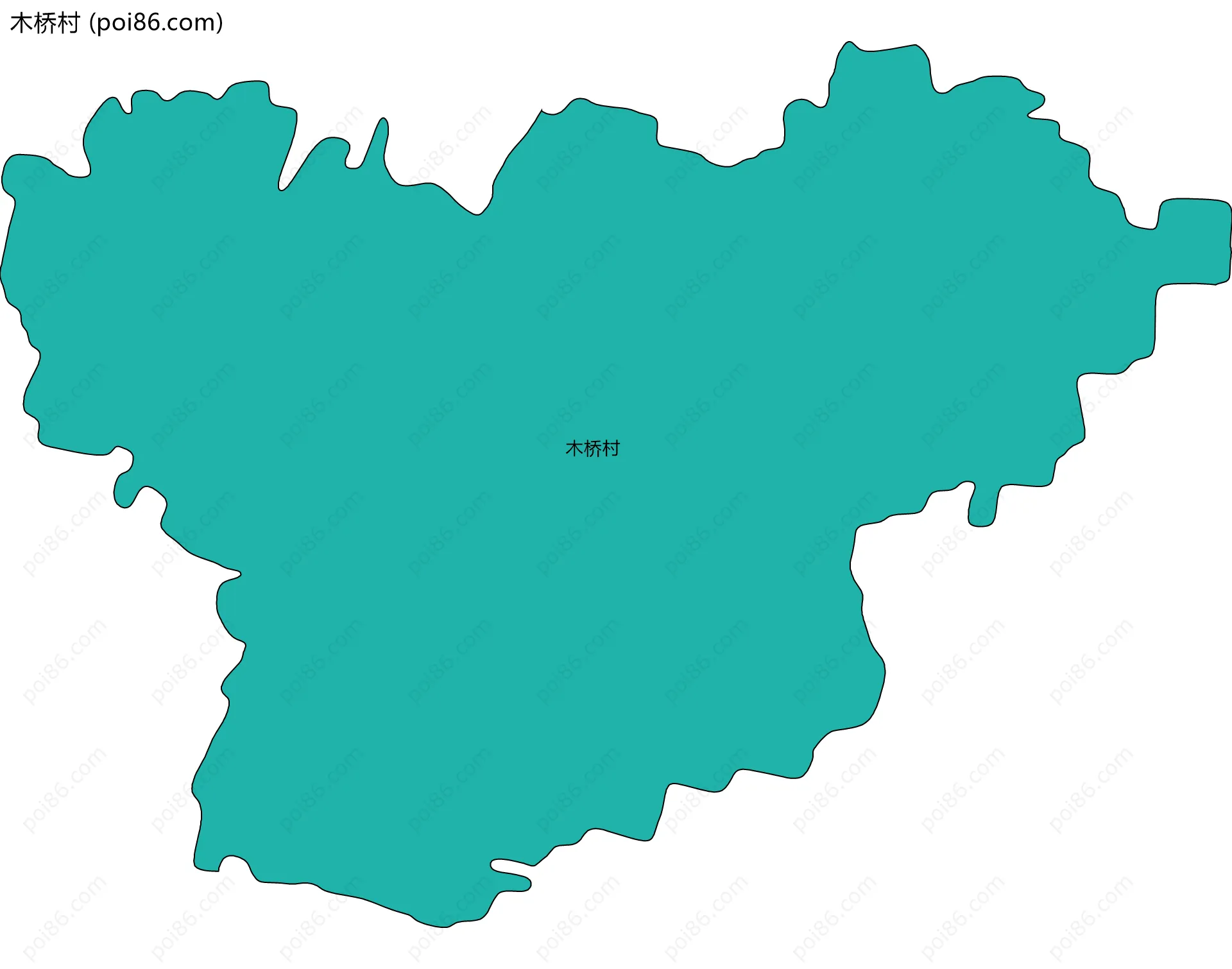 木桥村边界地图
