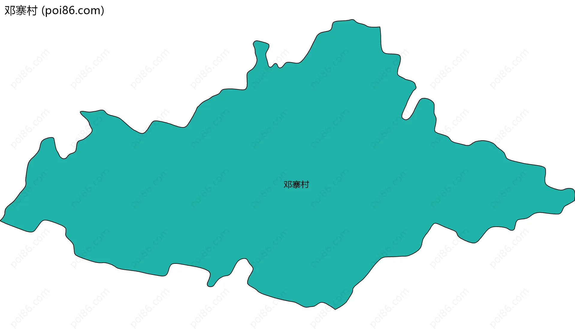 邓寨村边界地图