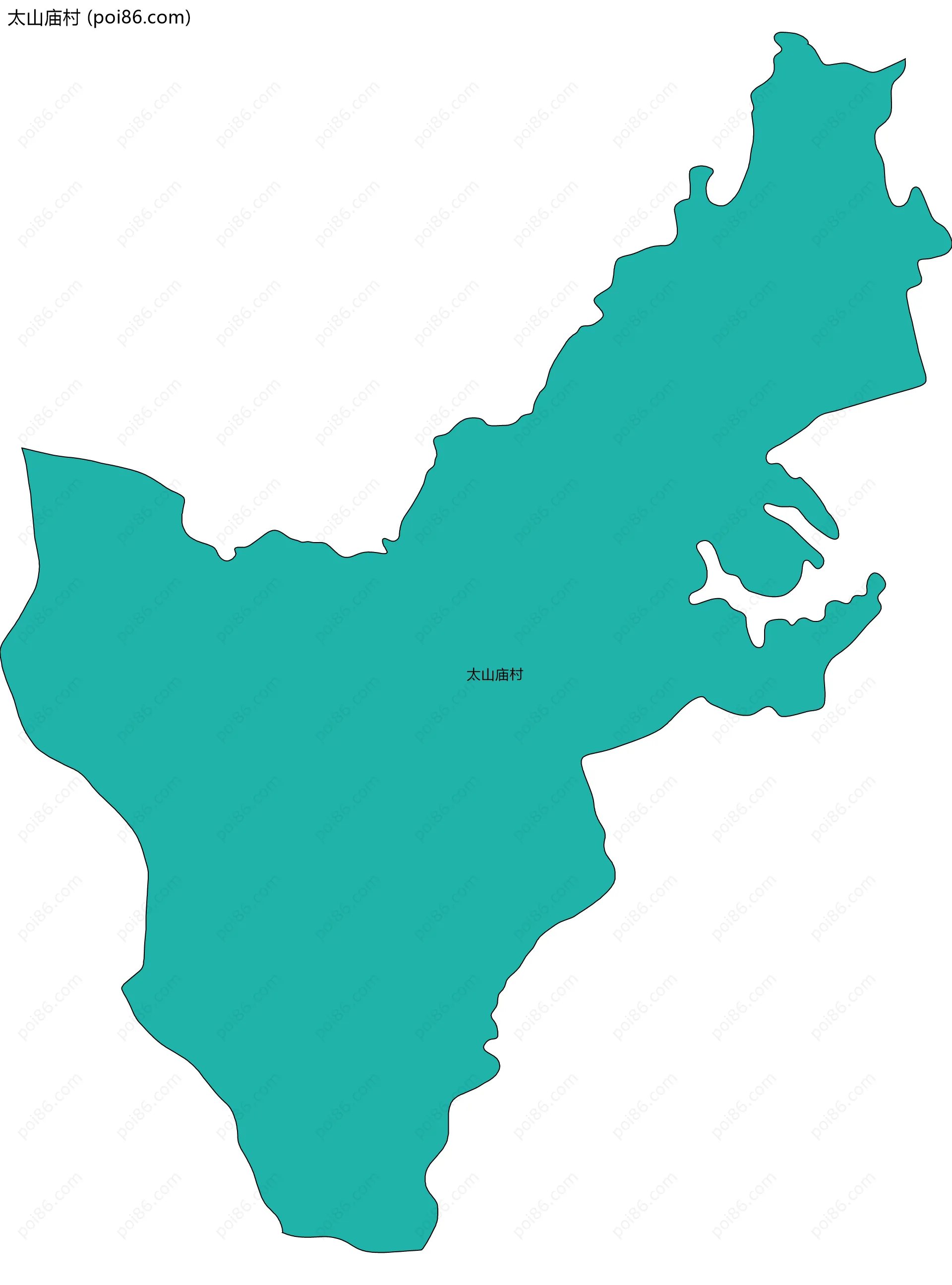 太山庙村边界地图
