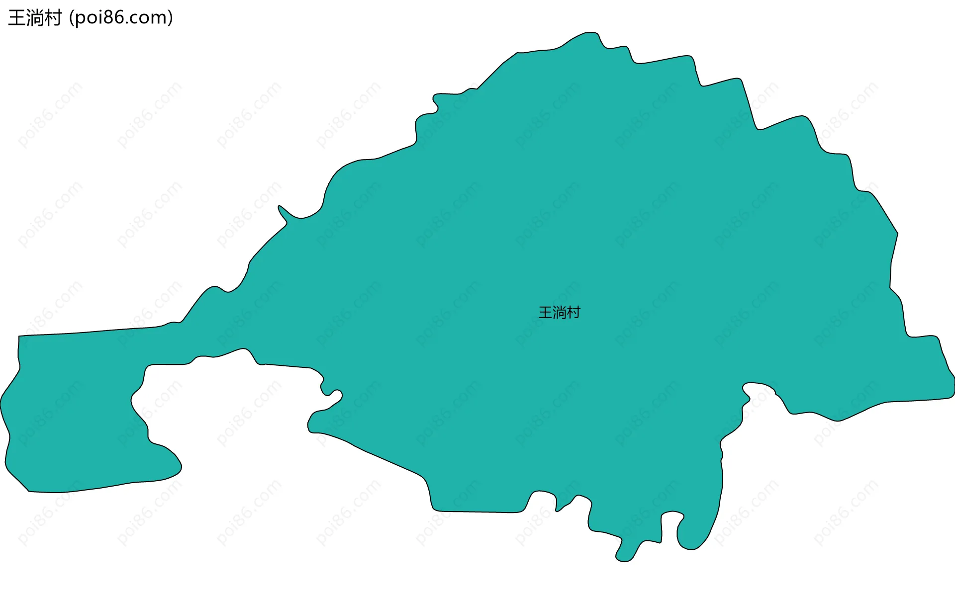 王淌村边界地图