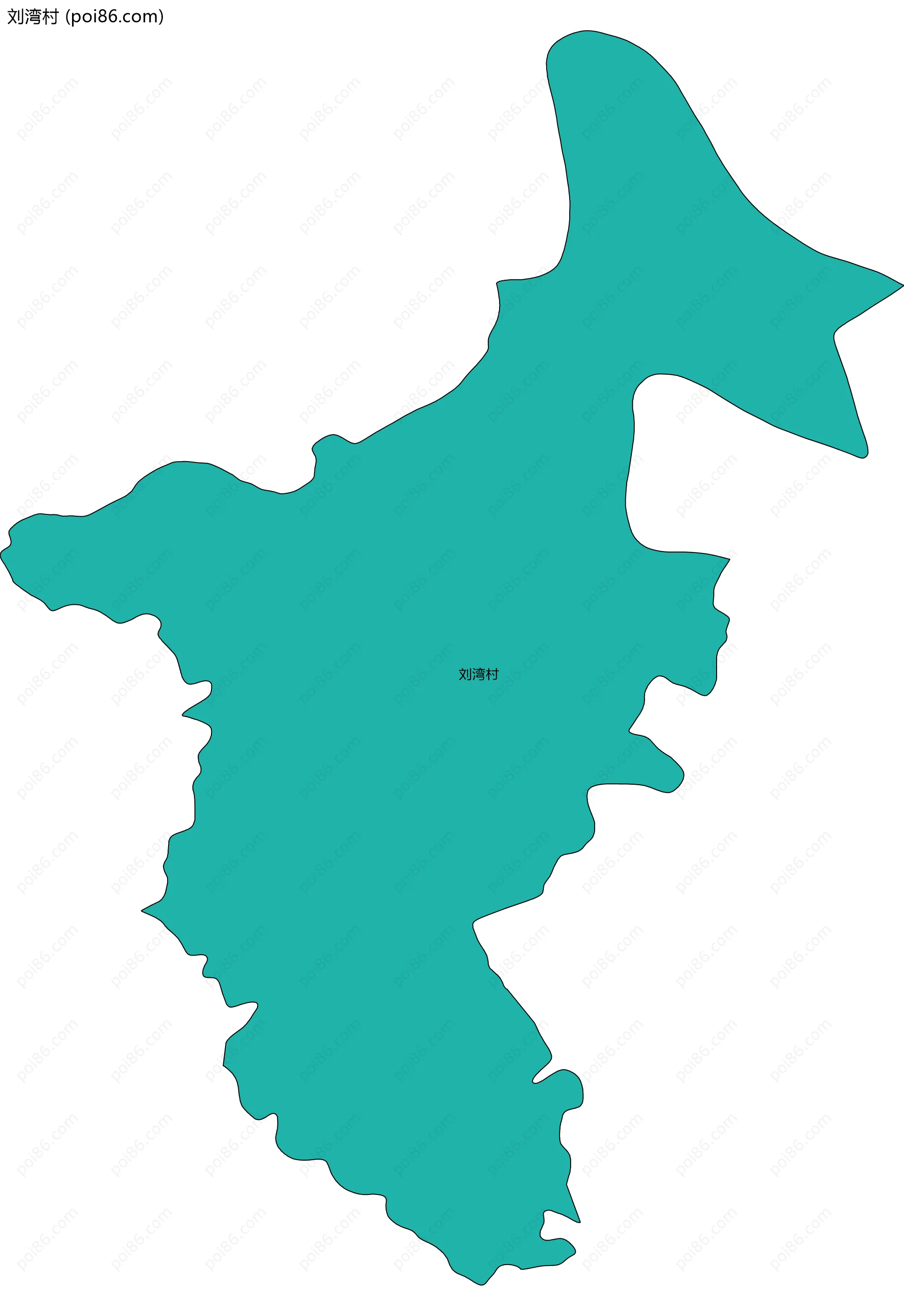 刘湾村边界地图