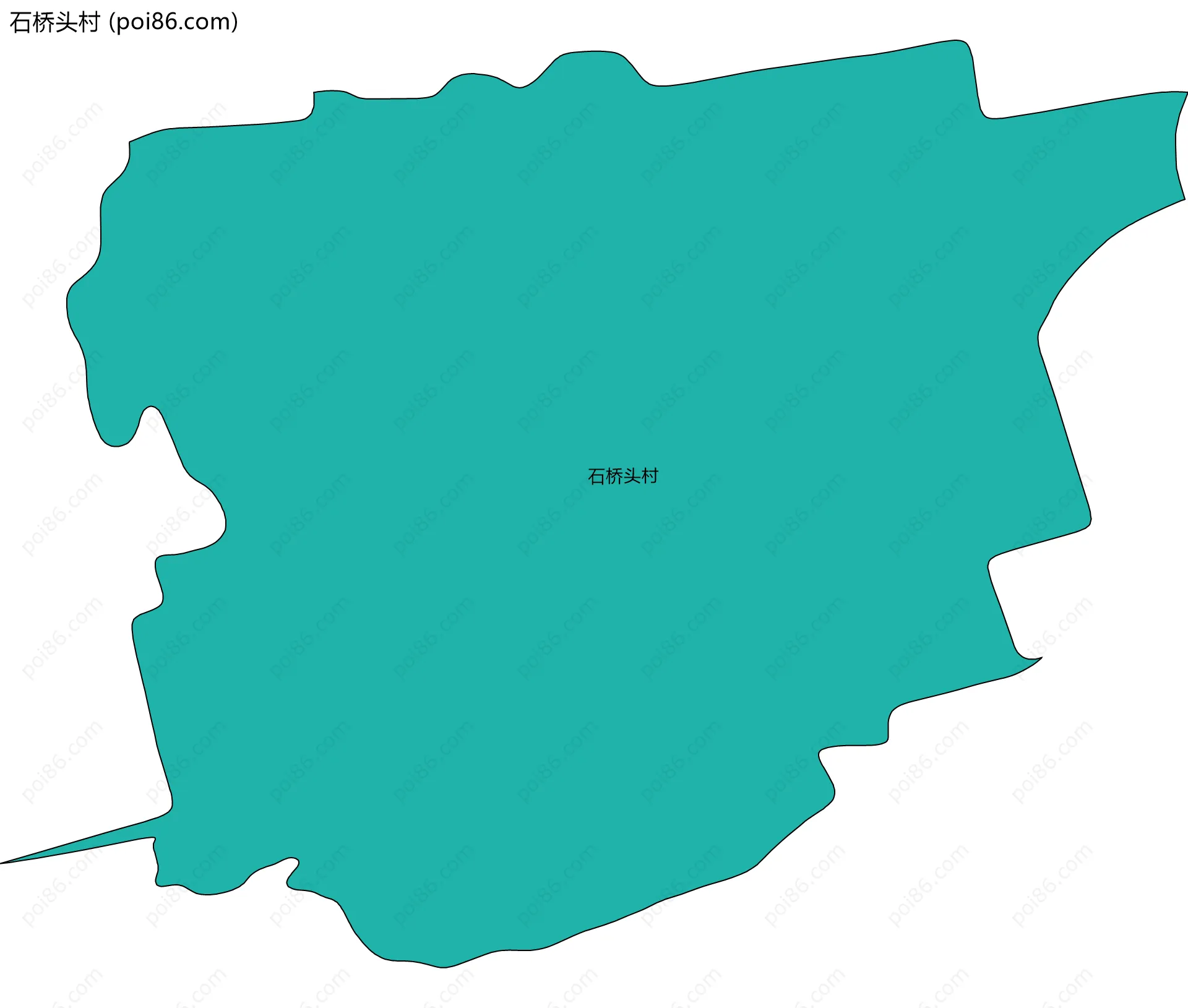 石桥头村边界地图