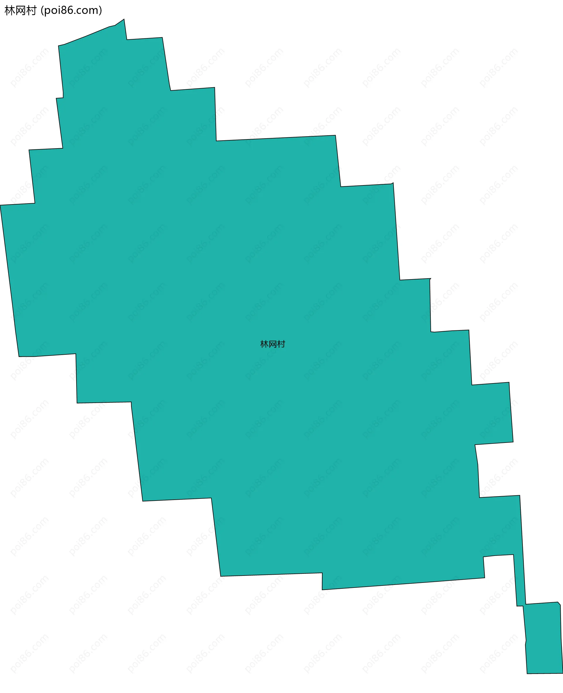 林网村边界地图