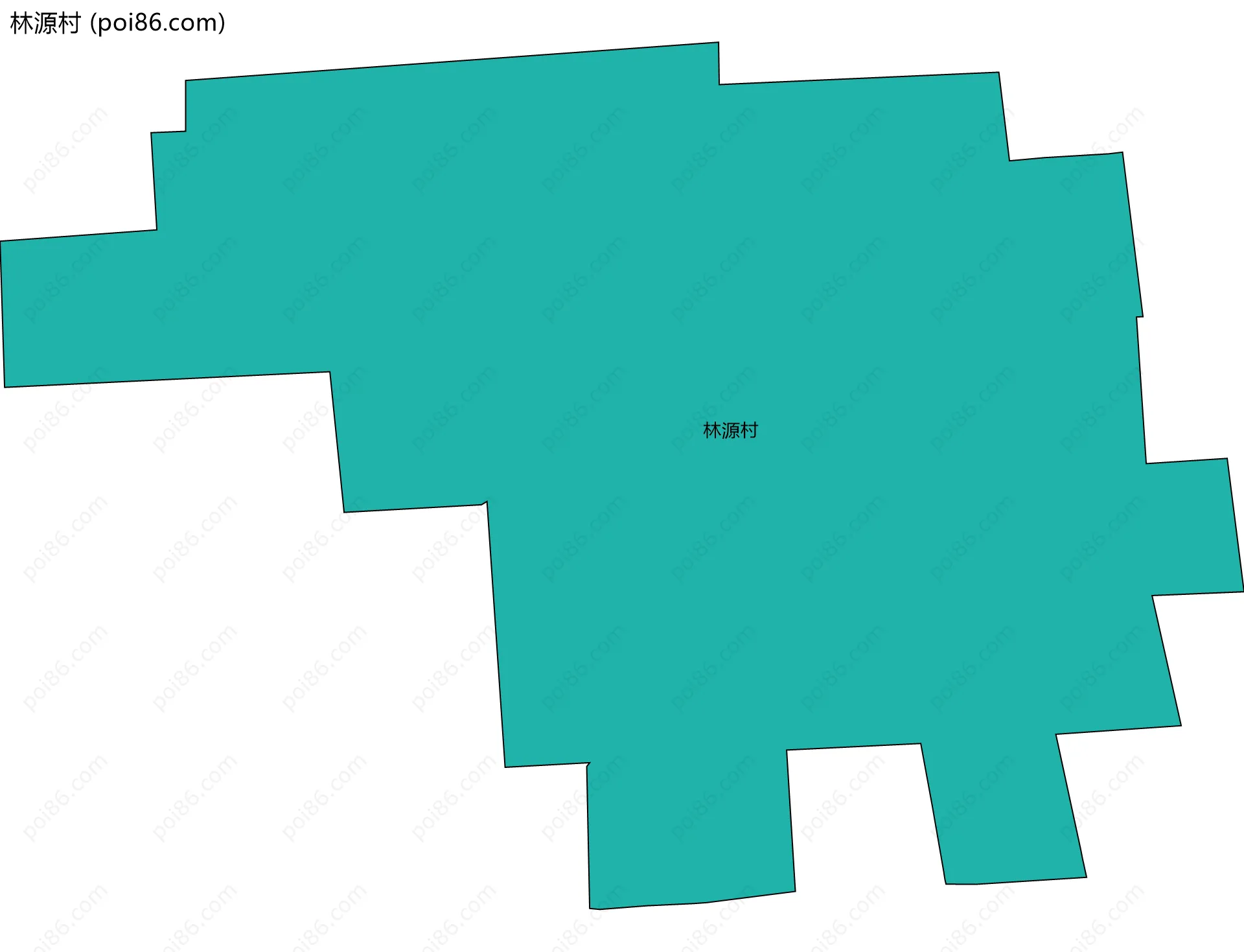 林源村边界地图