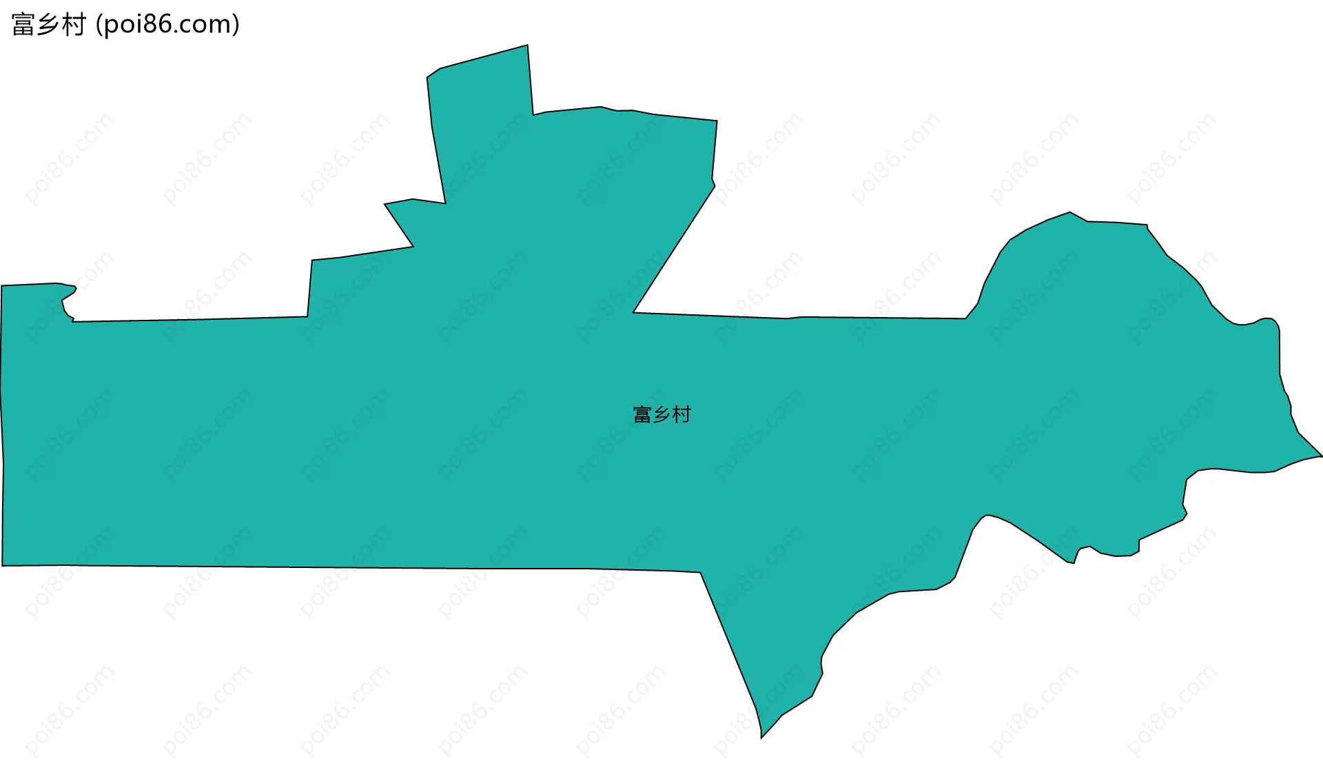 富乡村边界地图