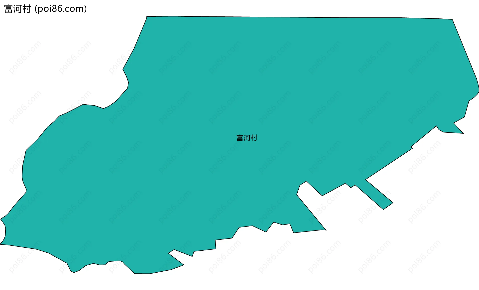 富河村边界地图