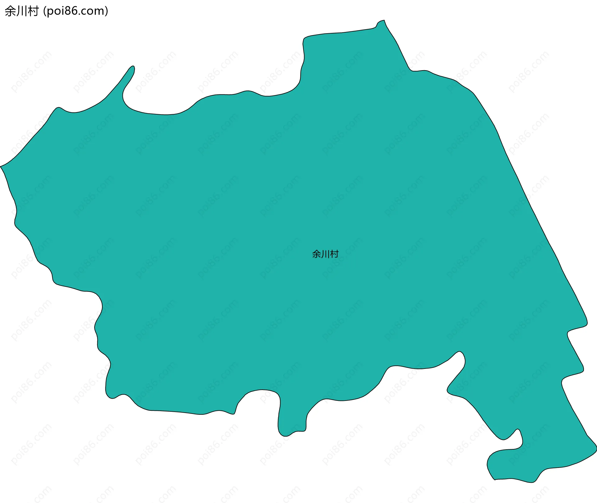 余川村边界地图