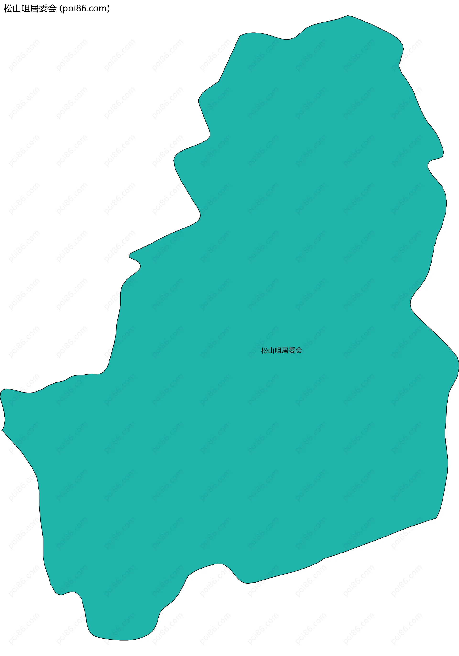 松山咀居委会边界地图