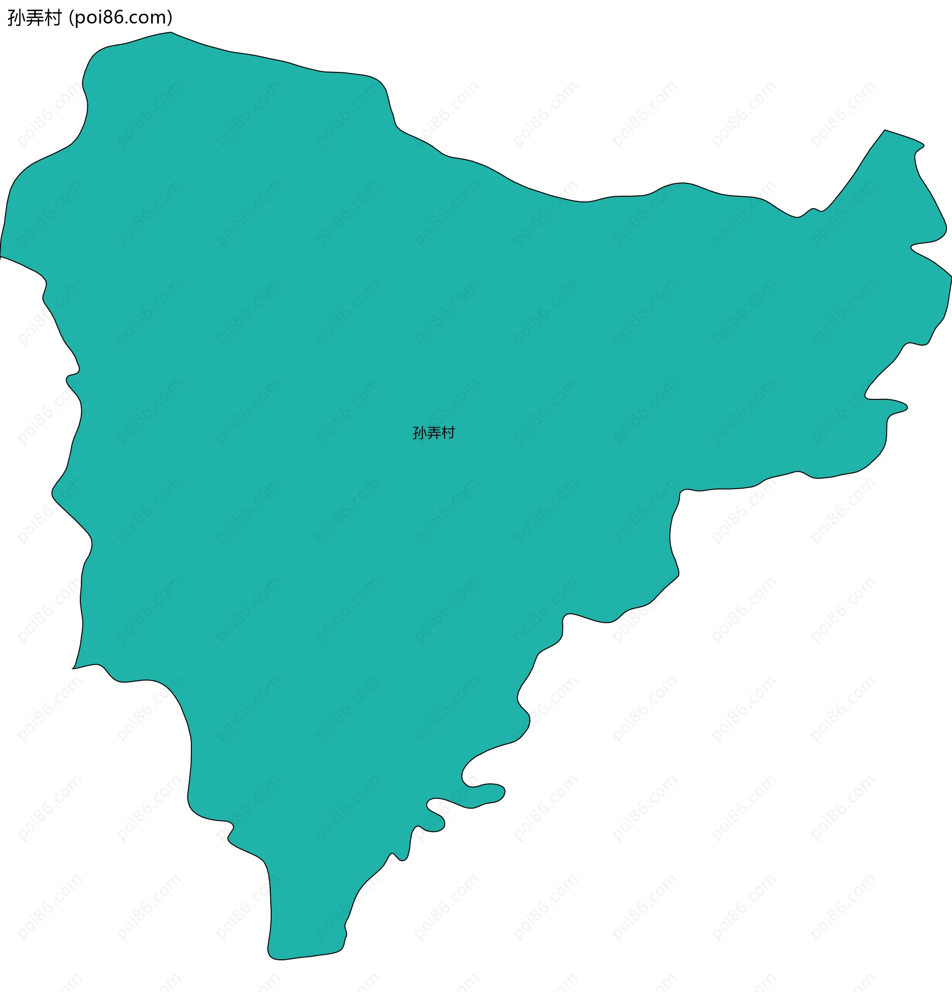 孙弄村边界地图