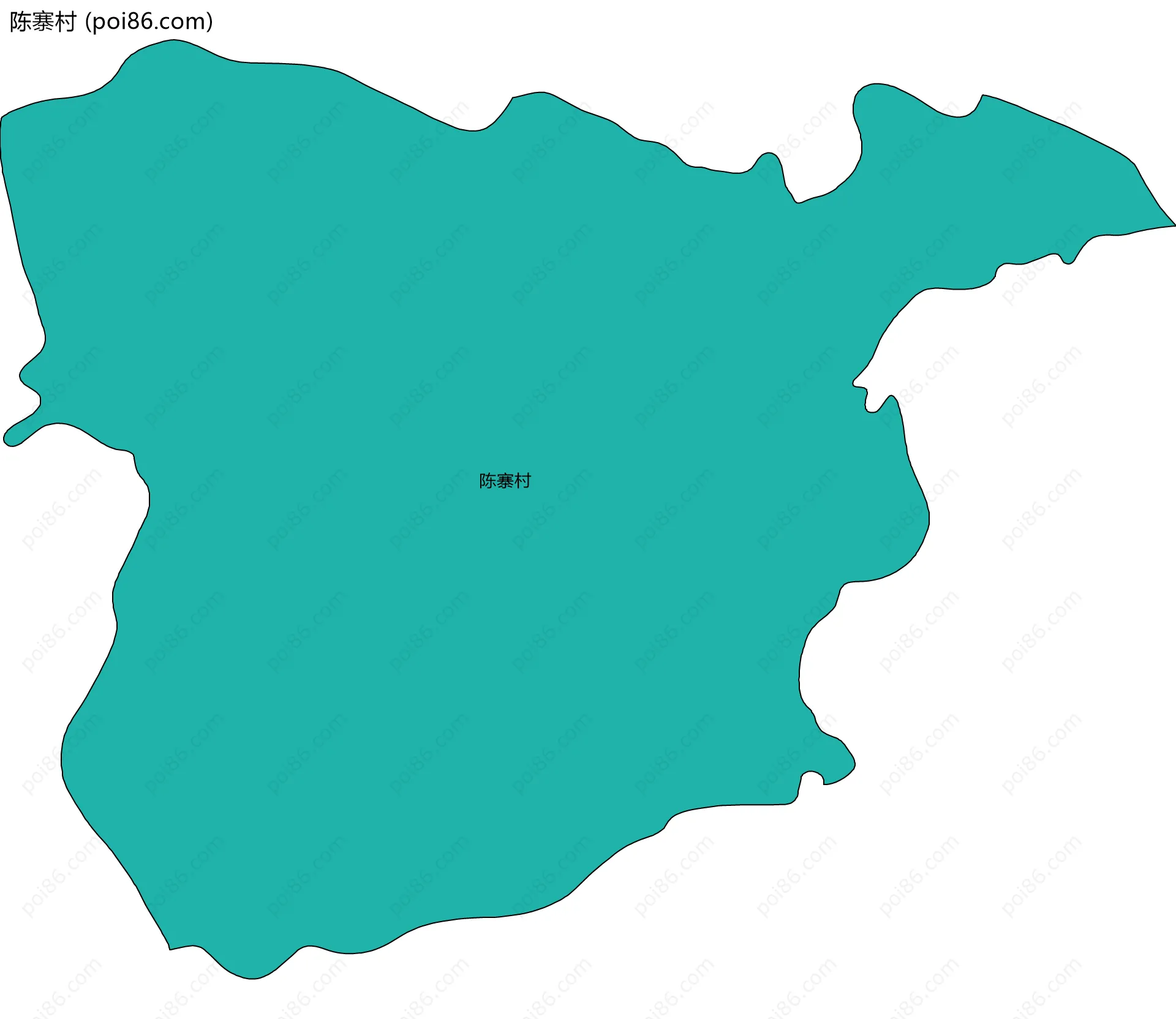 陈寨村边界地图