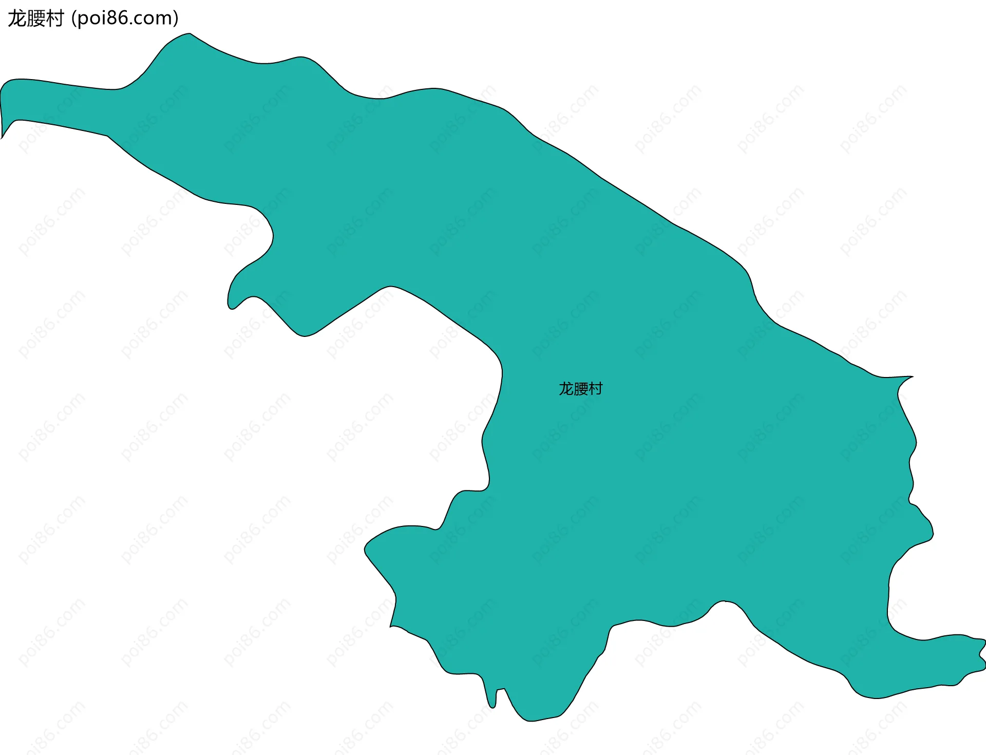 龙腰村边界地图