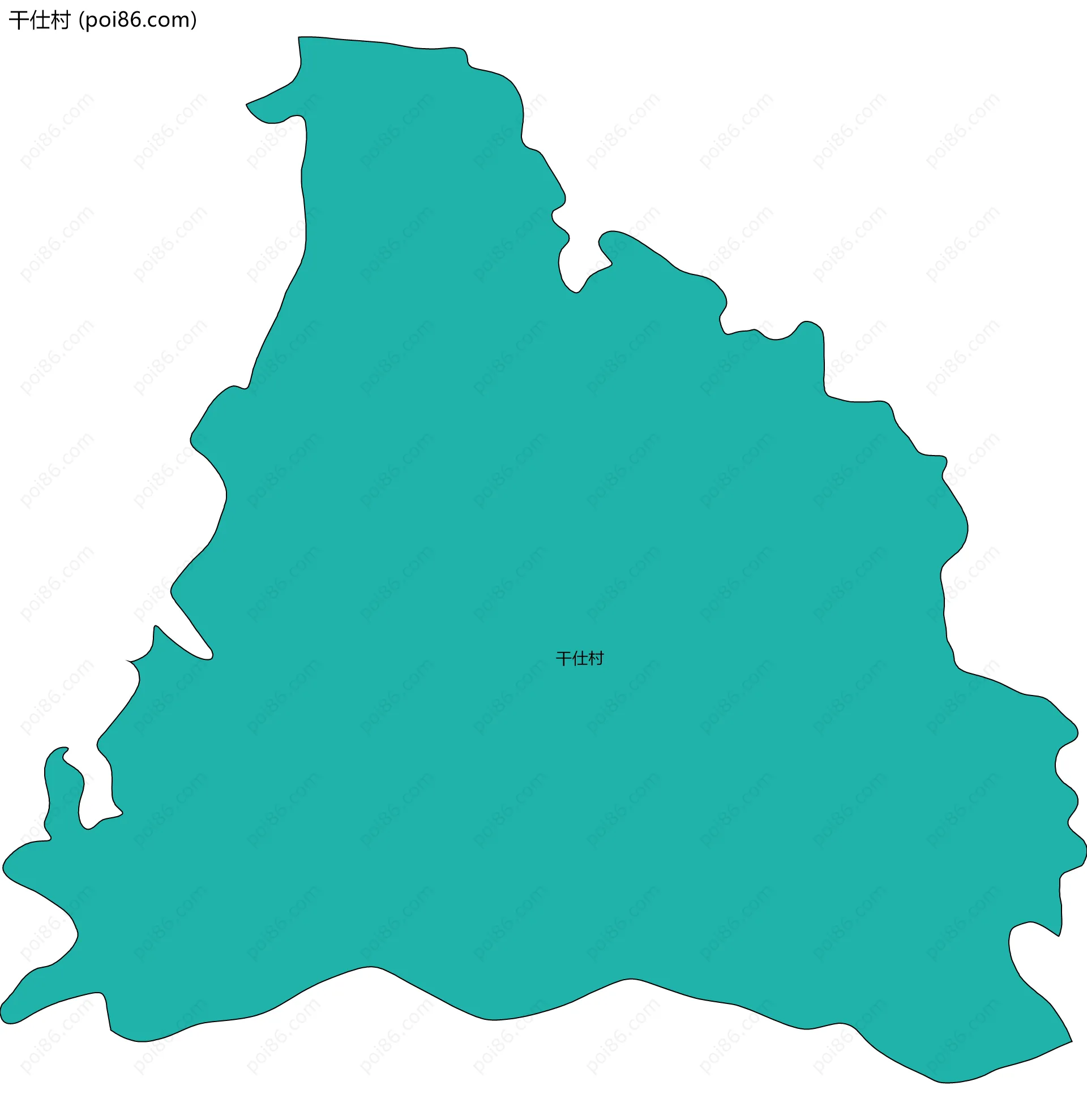 干仕村边界地图