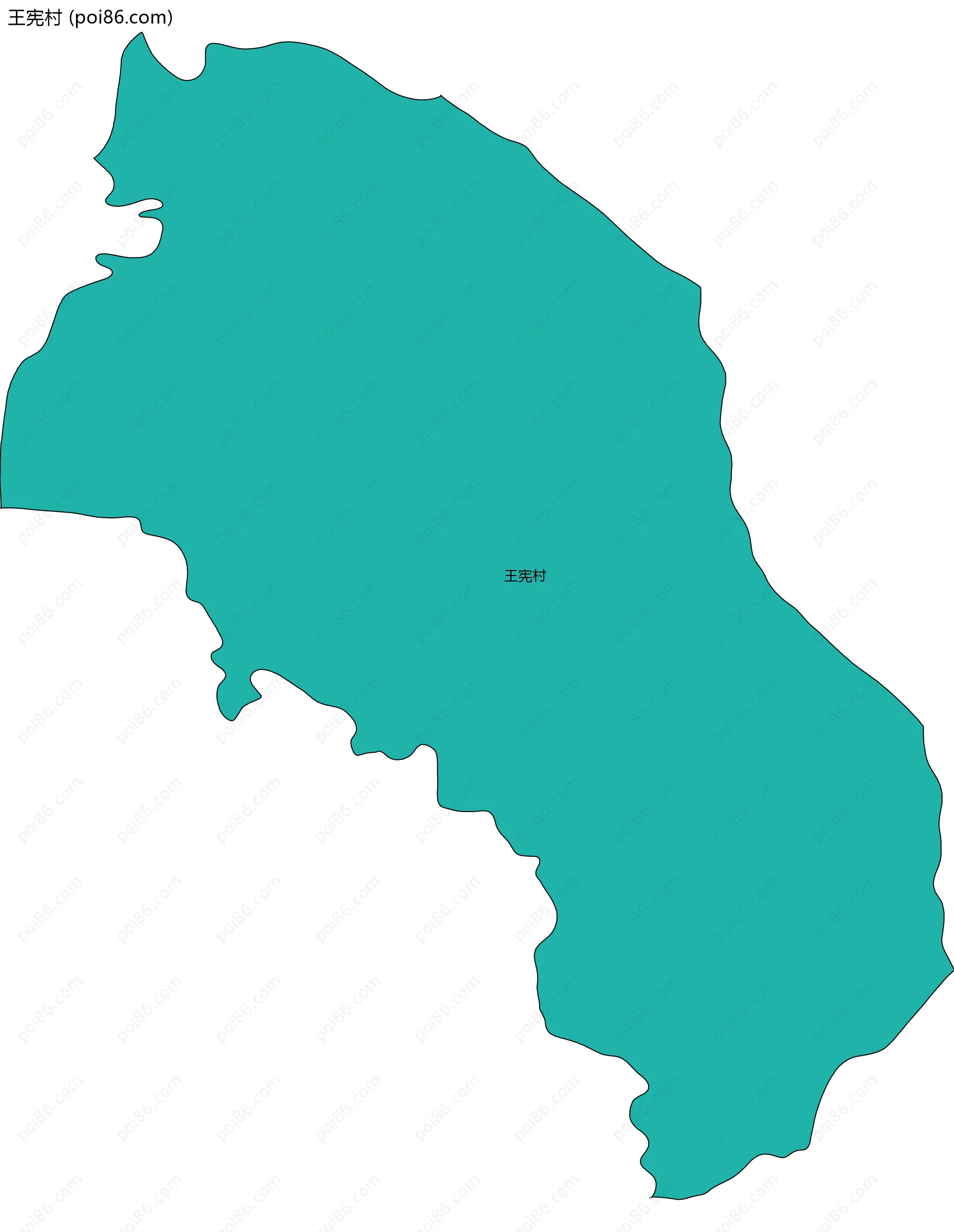 王宪村边界地图