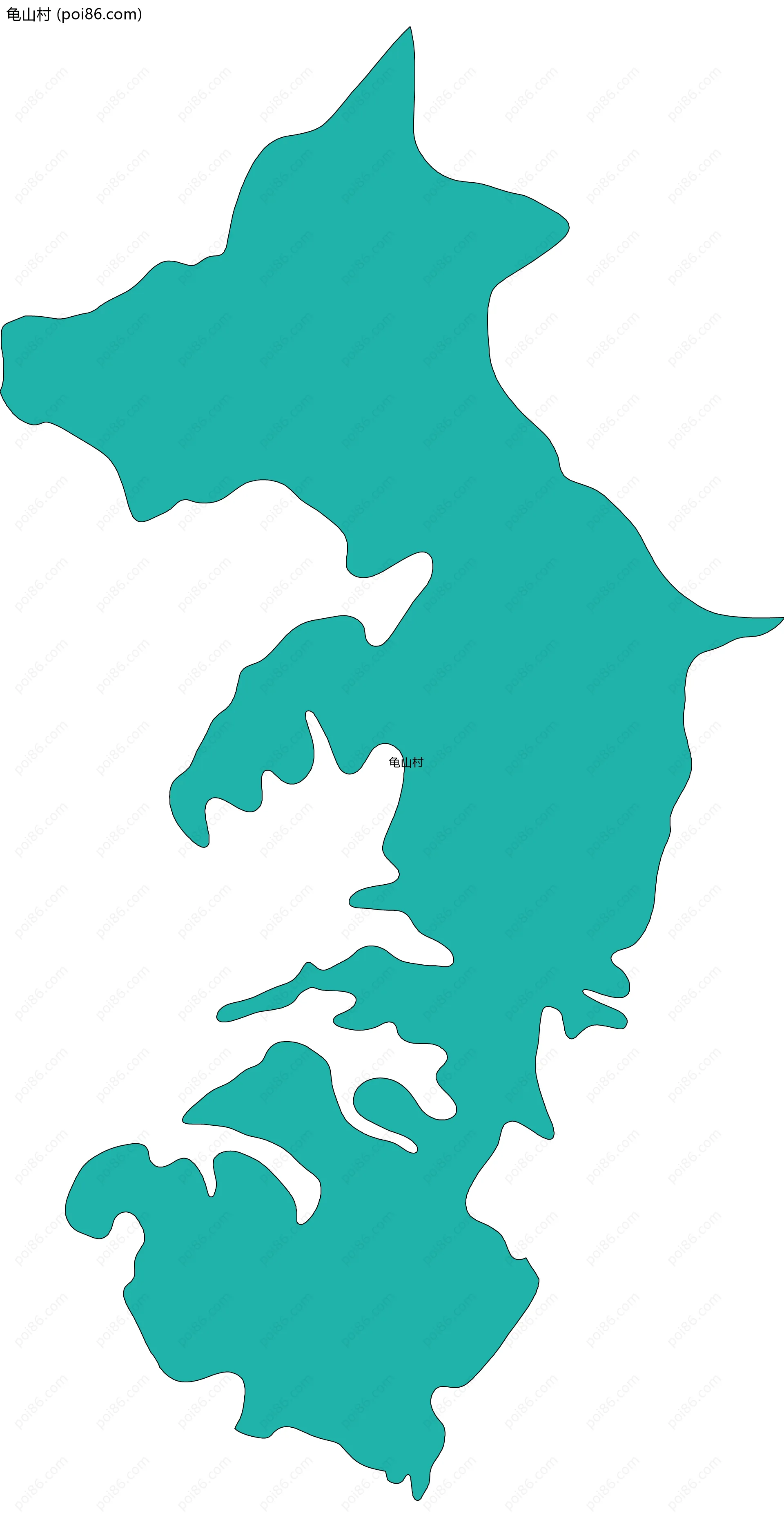 龟山村边界地图