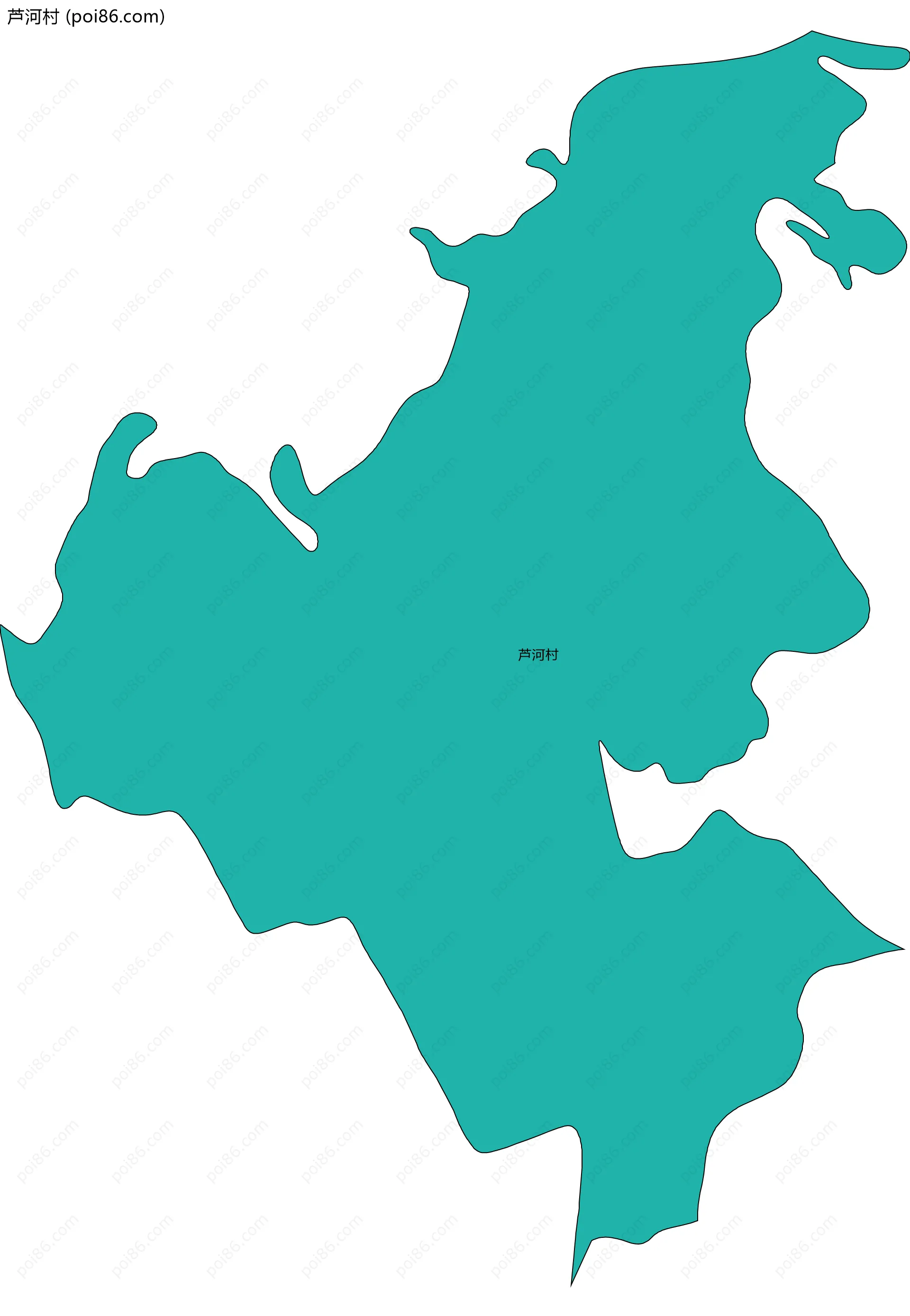 芦河村边界地图