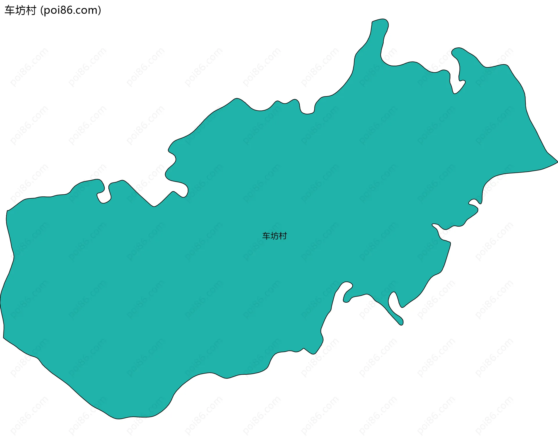 车坊村边界地图