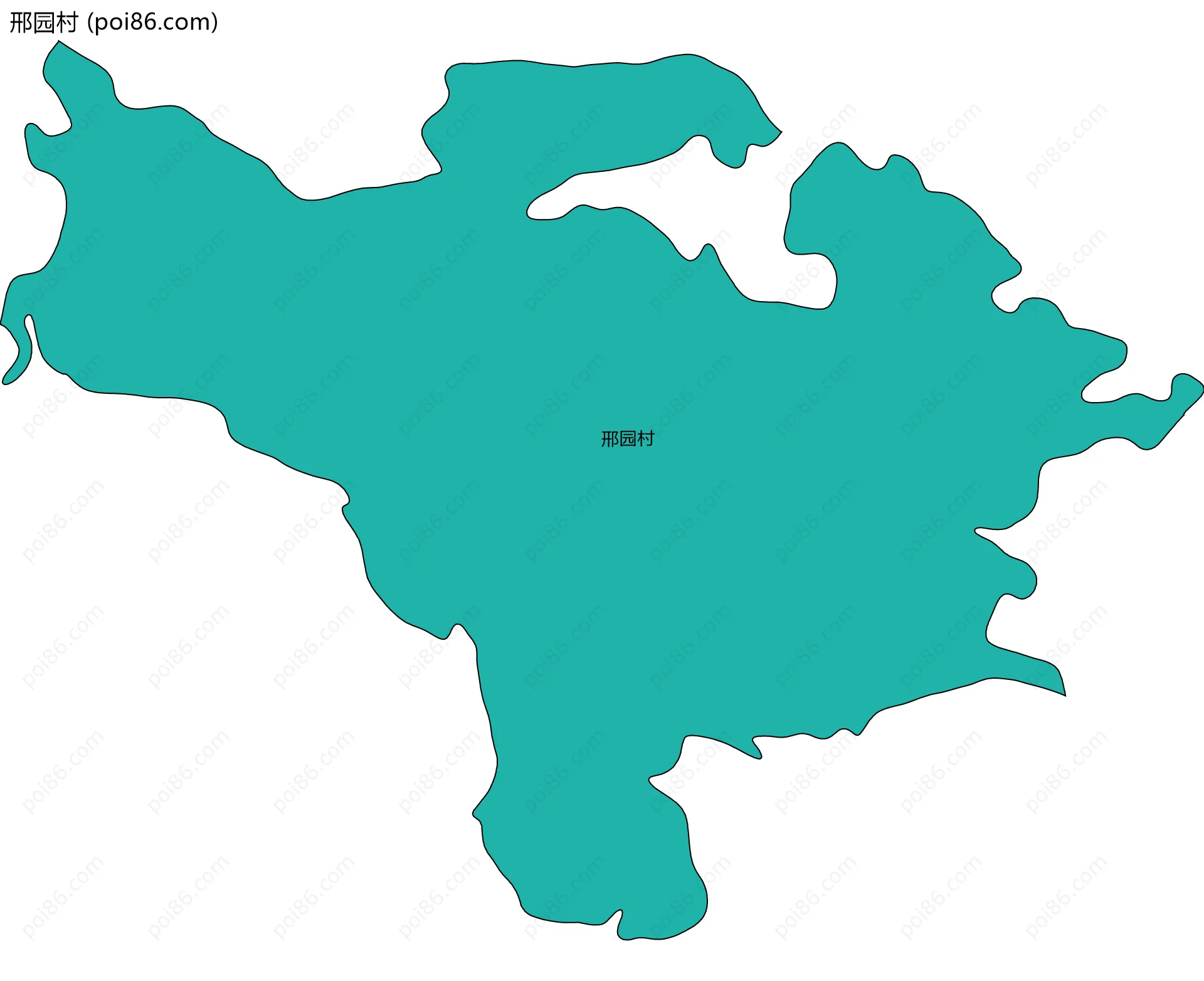 邢园村边界地图