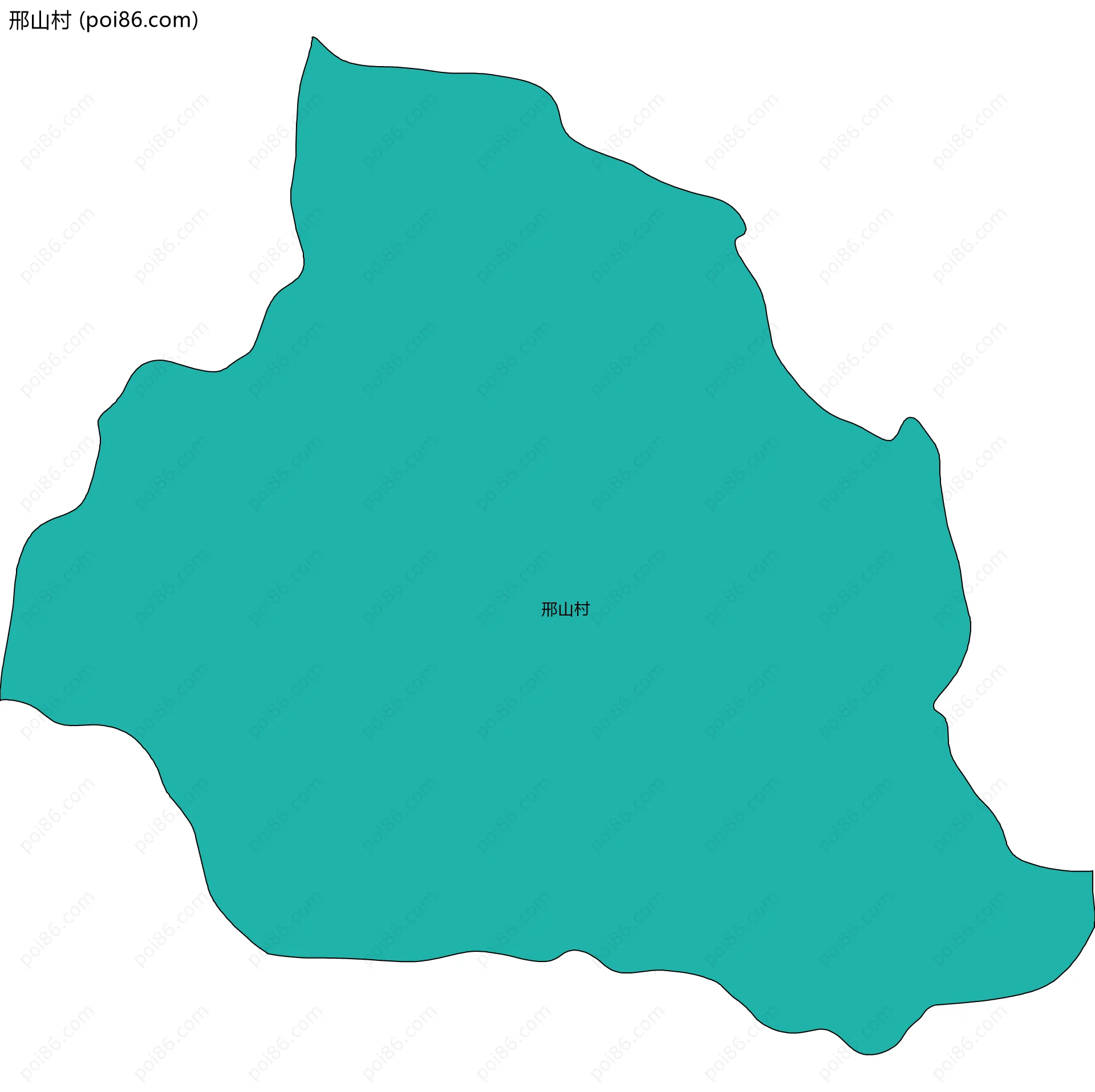 邢山村边界地图