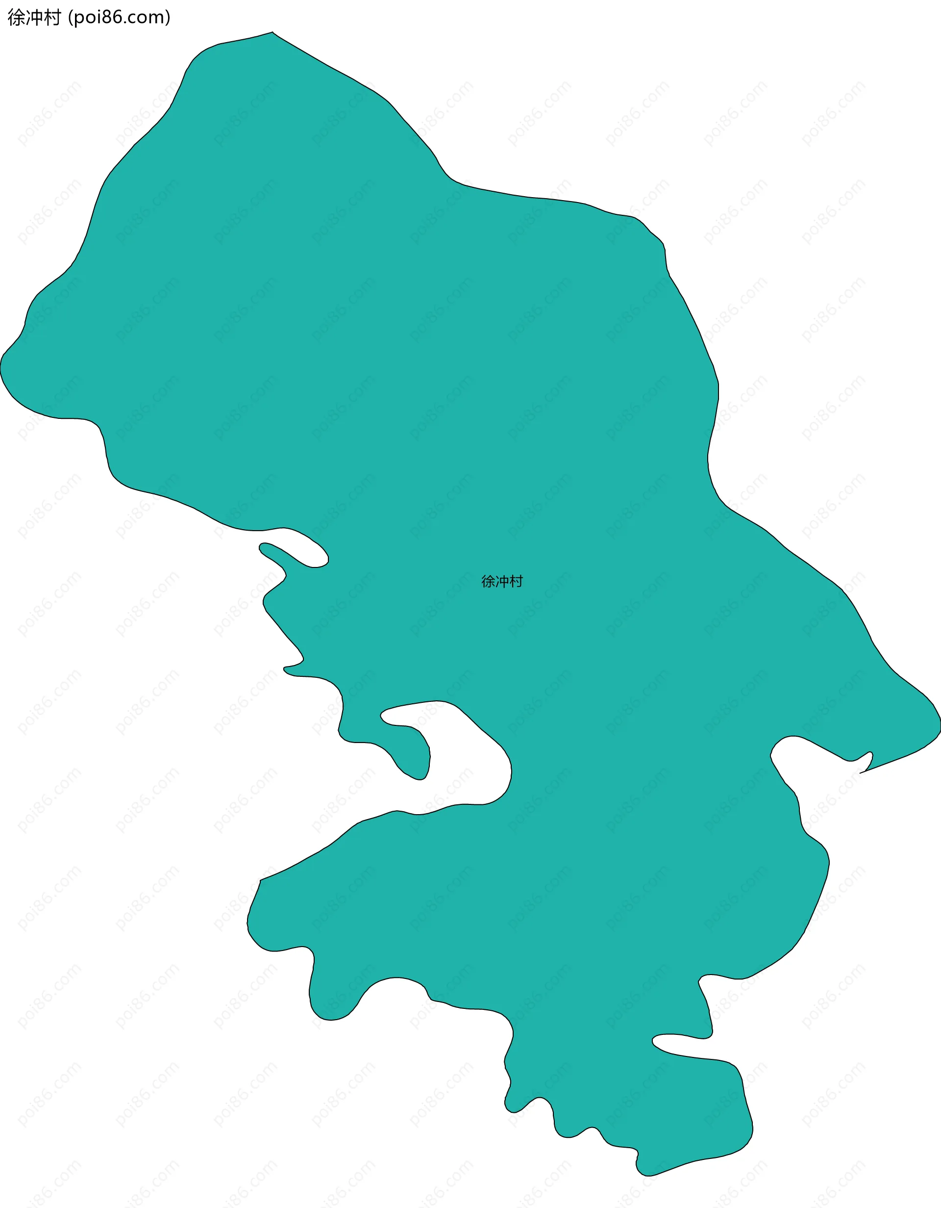 徐冲村边界地图