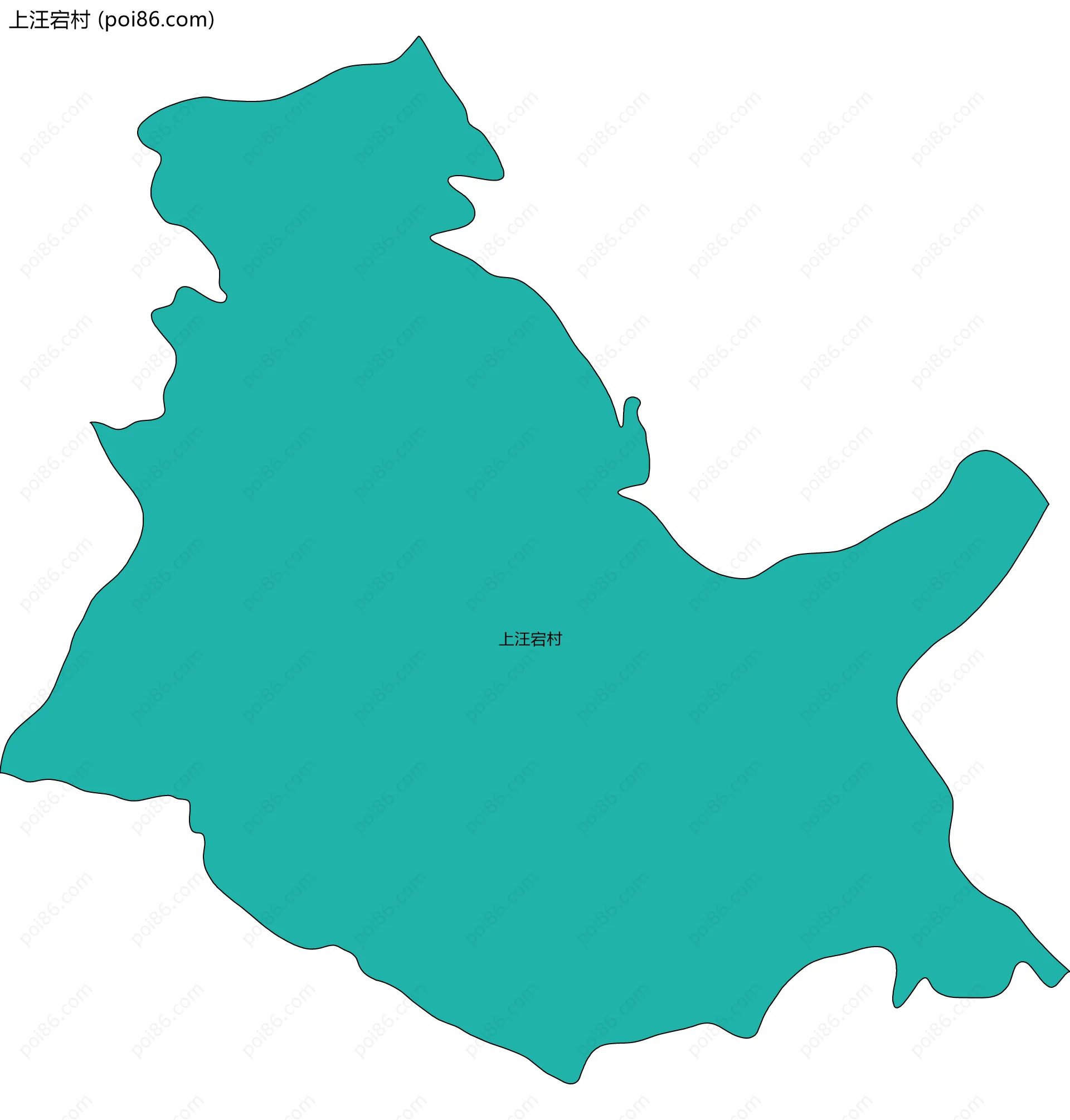 上汪宕村边界地图