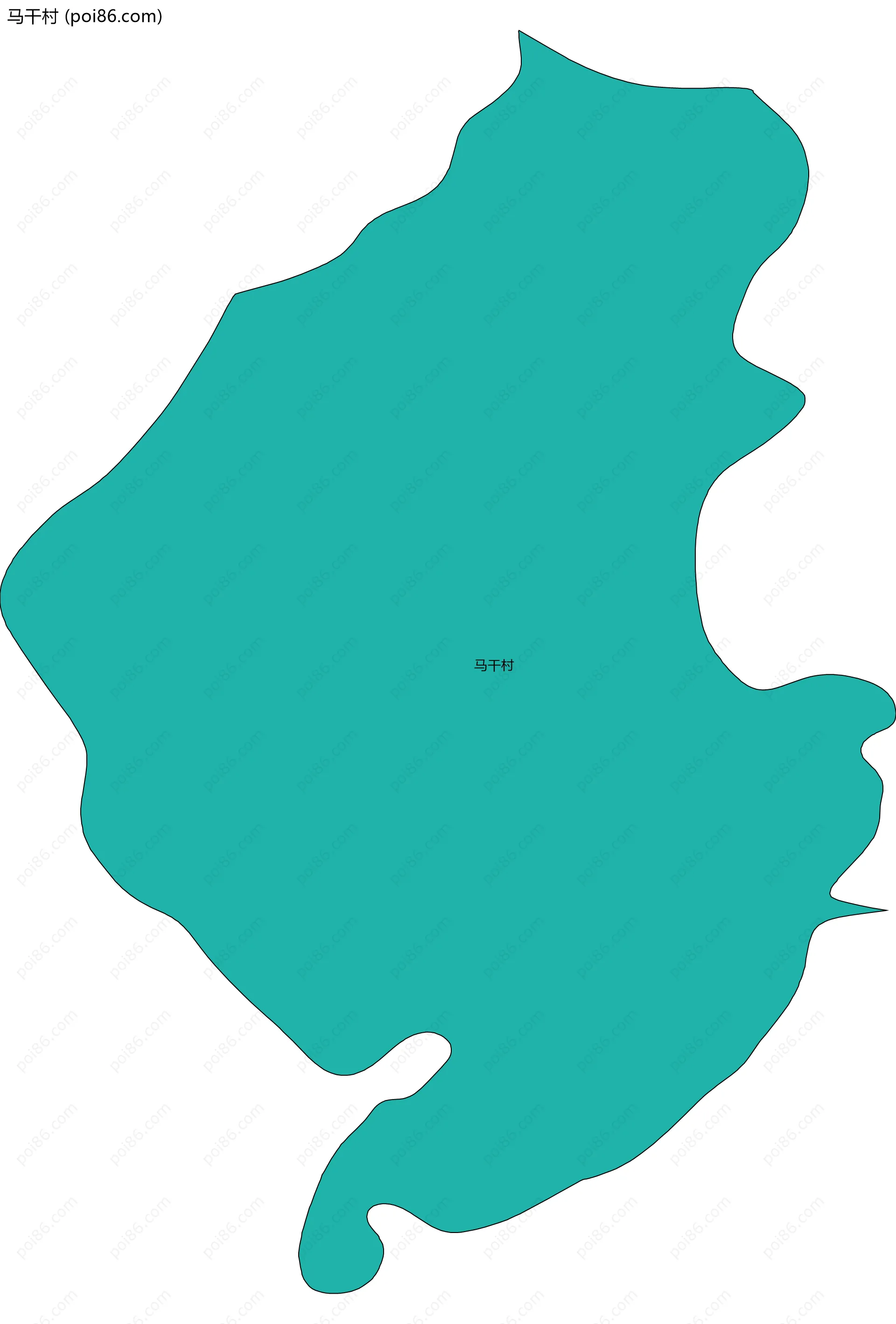 马干村边界地图