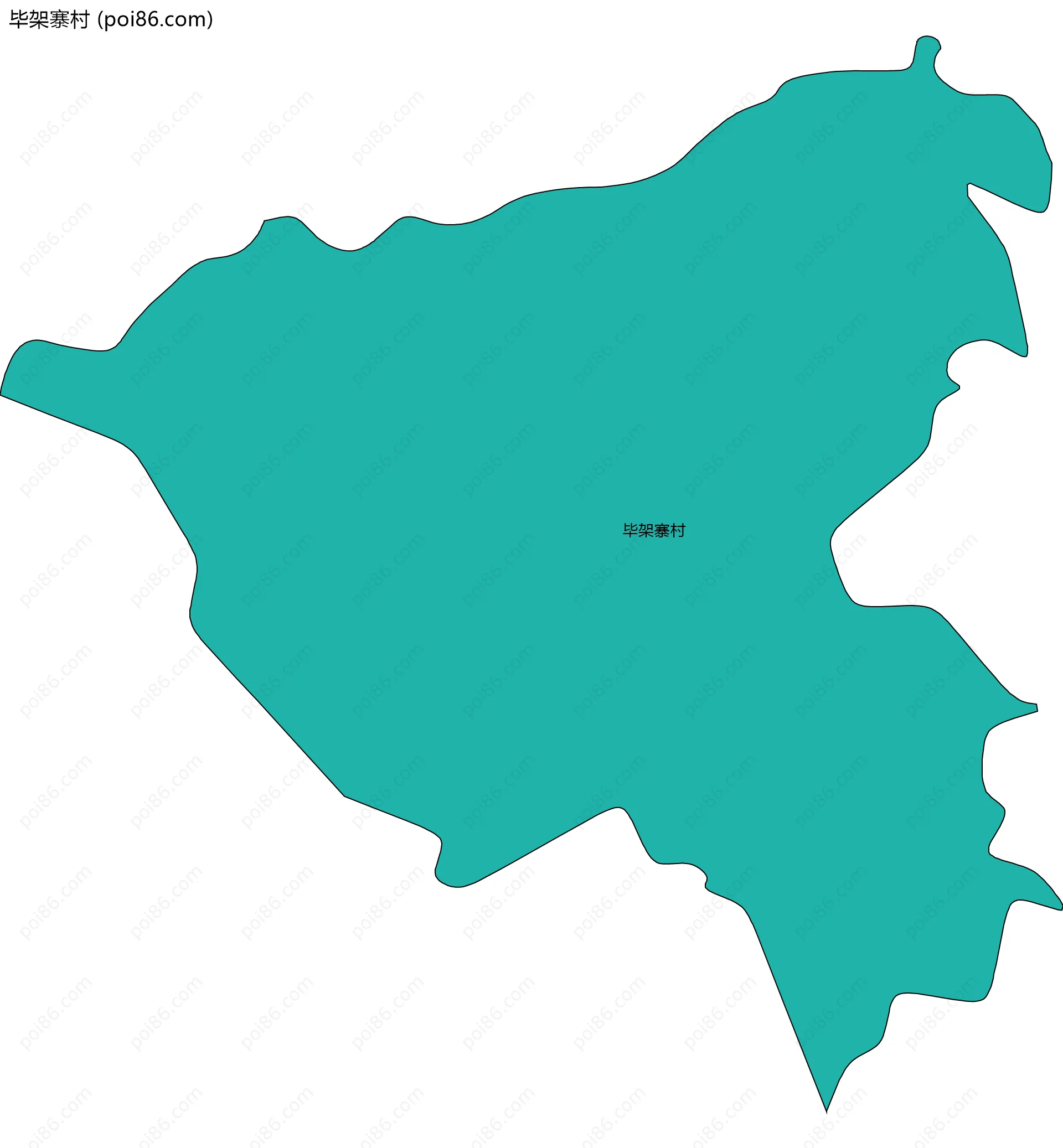 毕架寨村边界地图