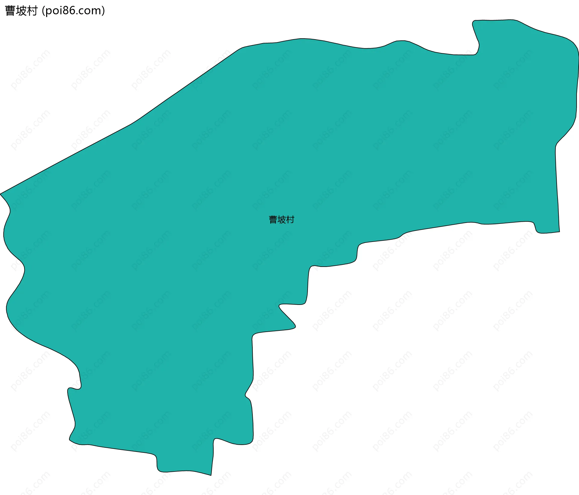 曹坡村边界地图