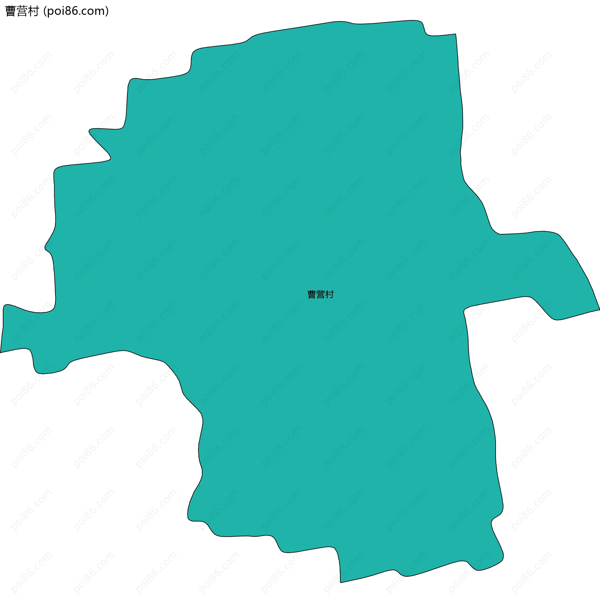 曹营村边界地图