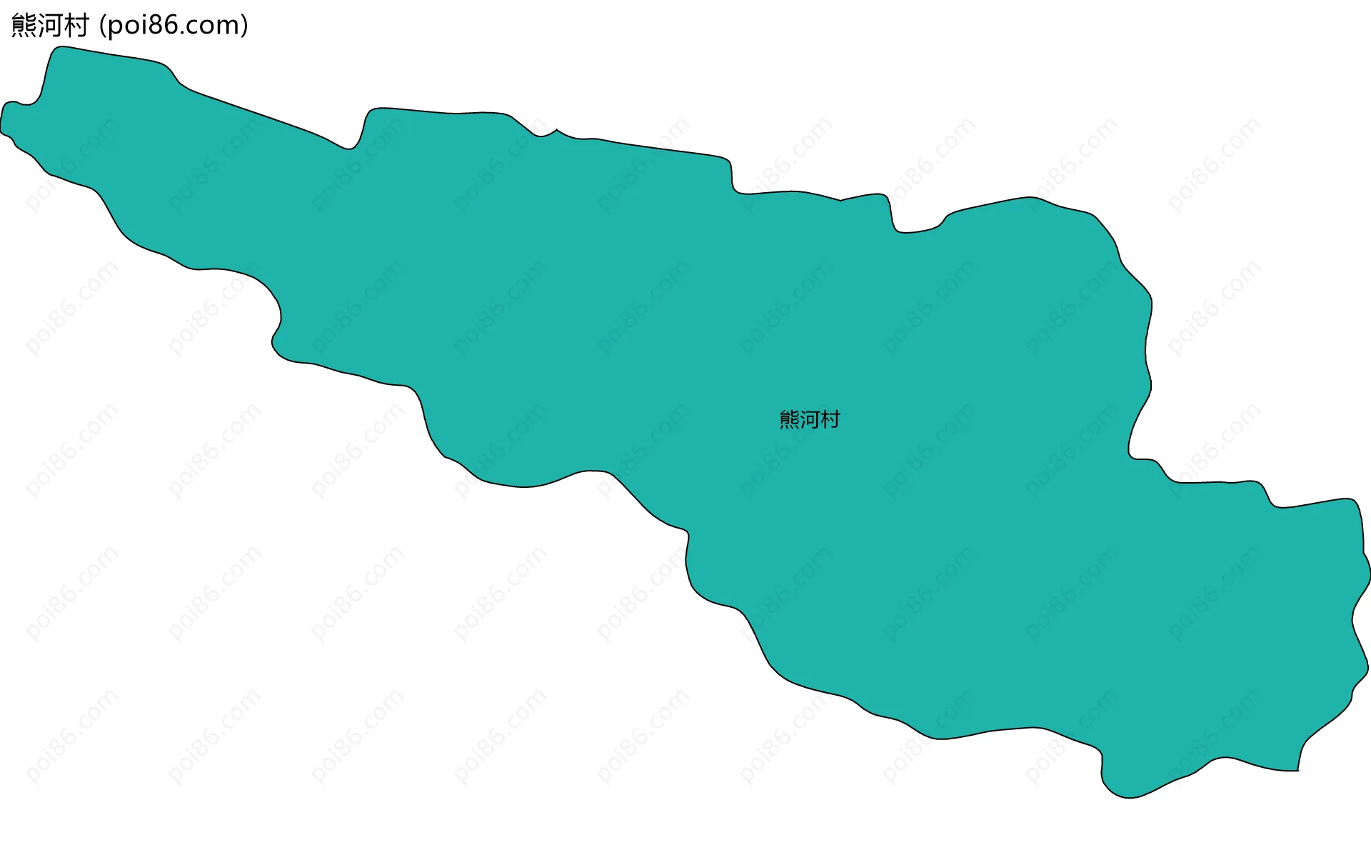 熊河村边界地图