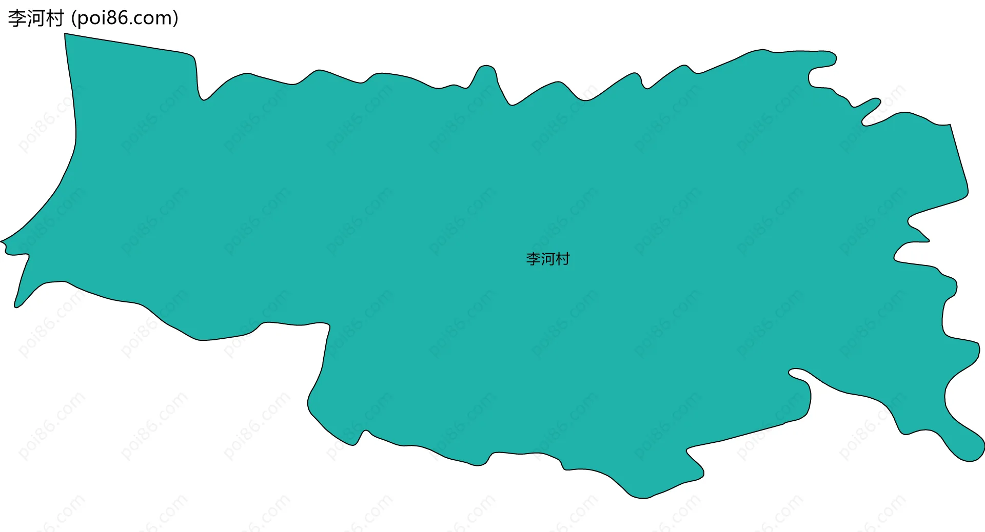 李河村边界地图