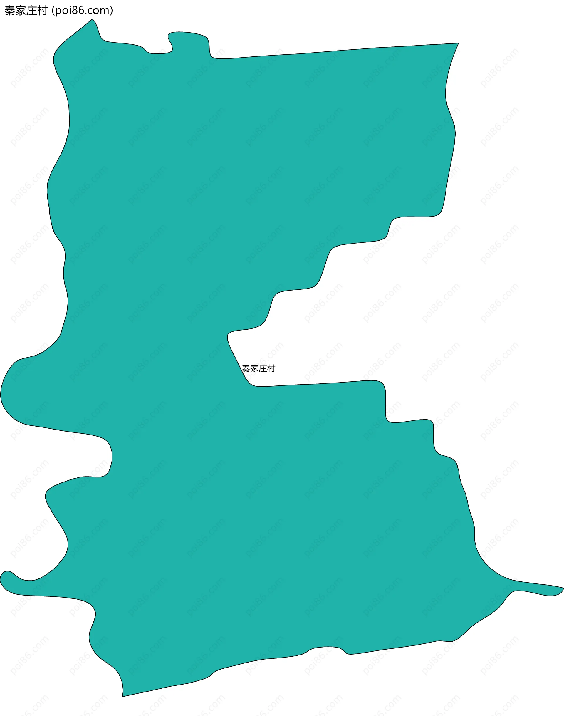 秦家庄村边界地图