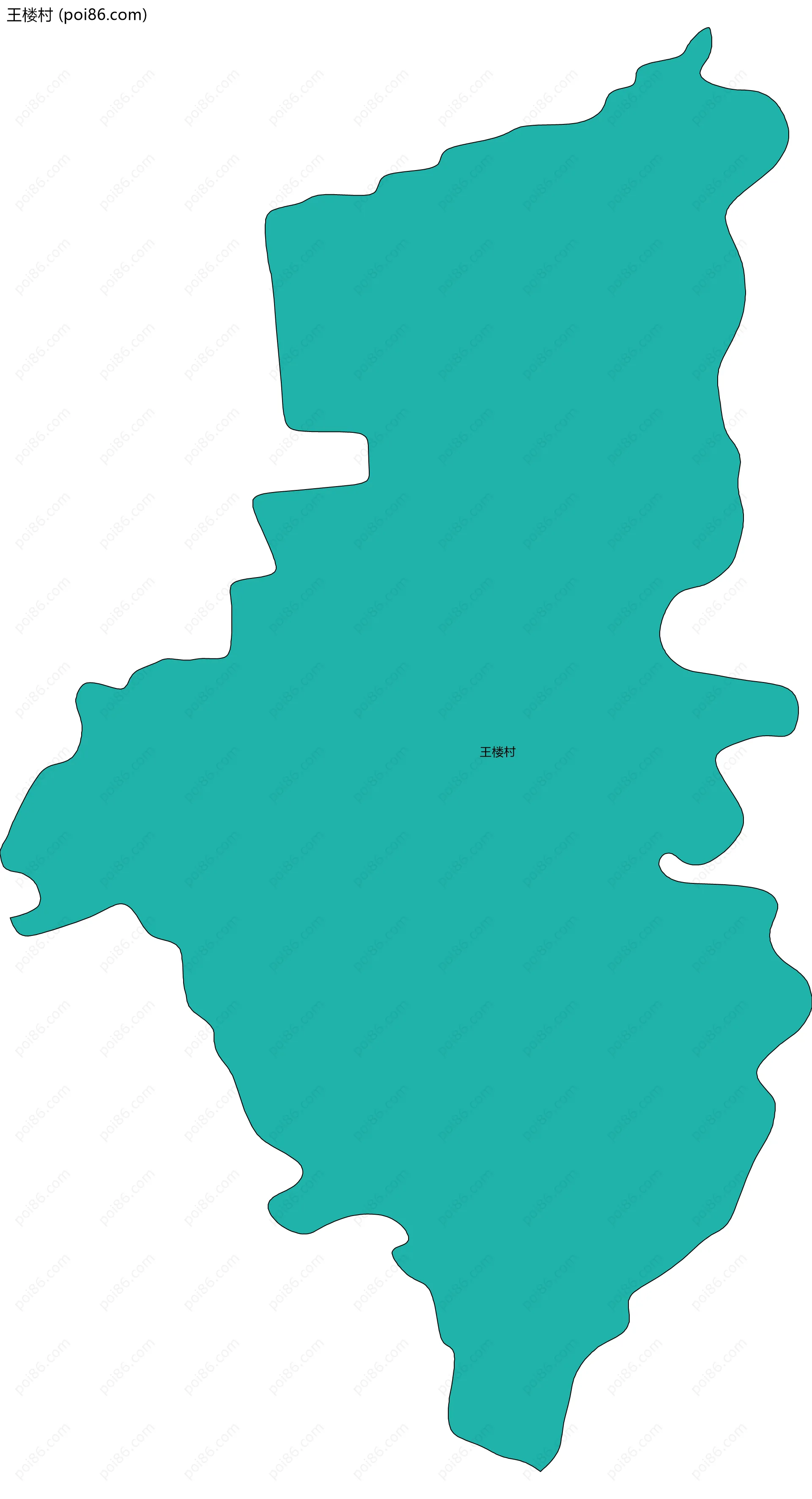 王楼村边界地图