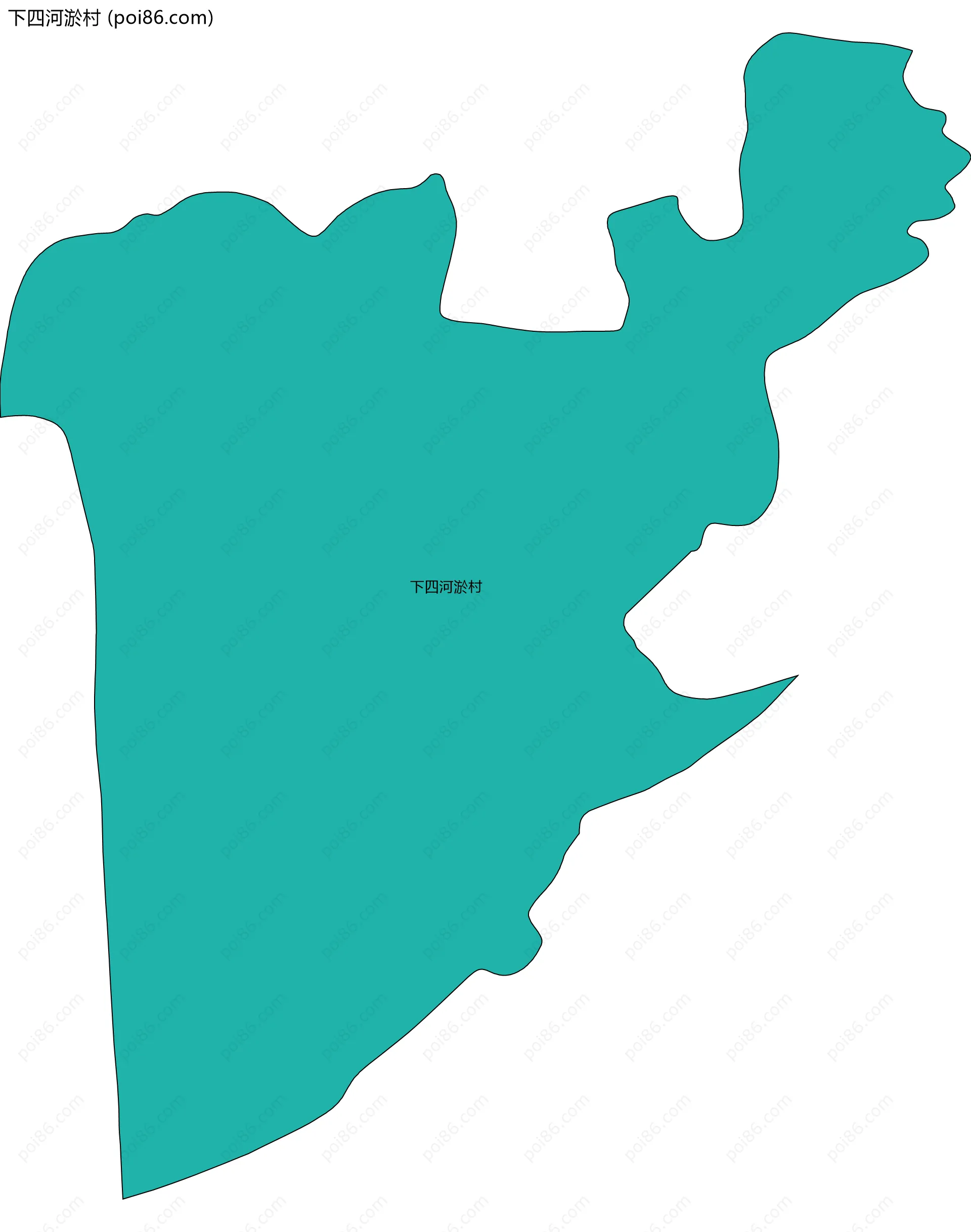 下四河淤村边界地图