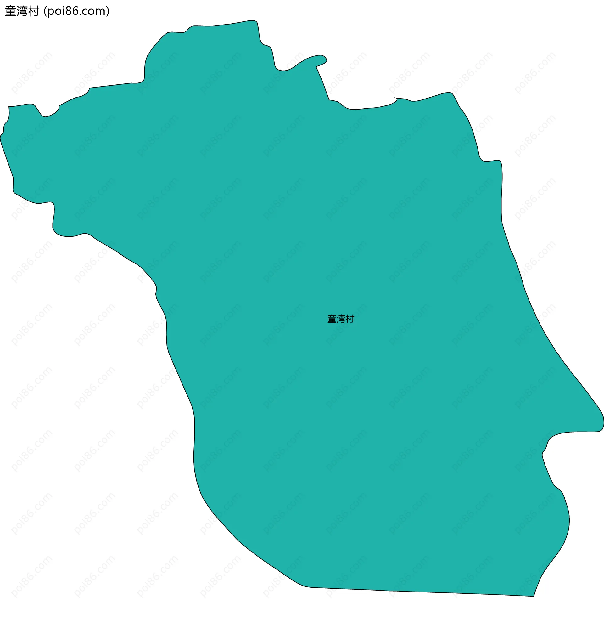 童湾村边界地图