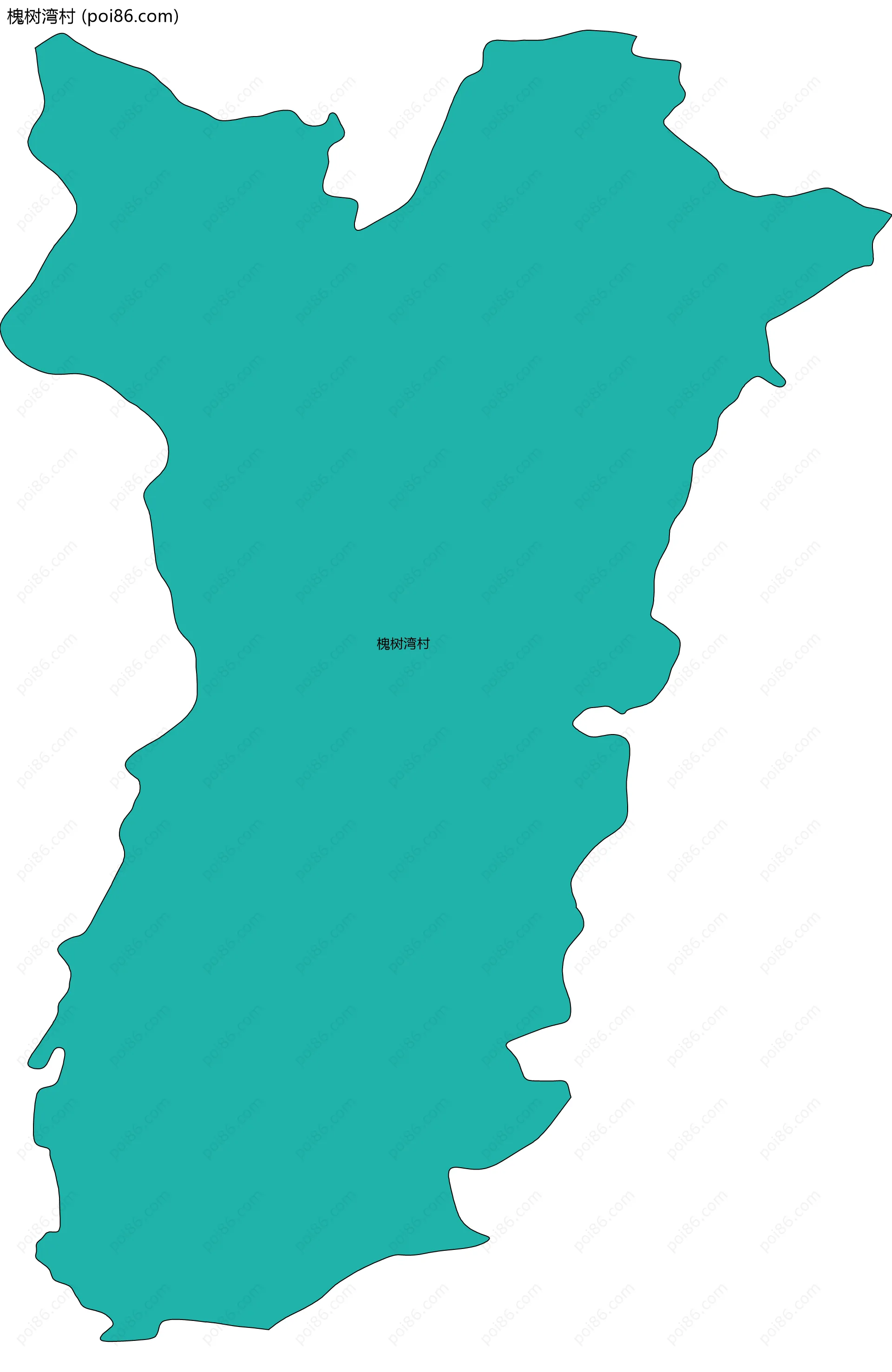 槐树湾村边界地图